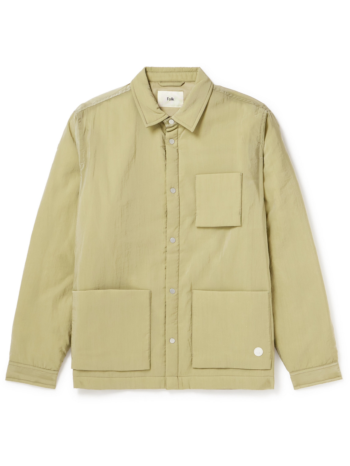 Folk Assembly Padded Shell Jacket In Green