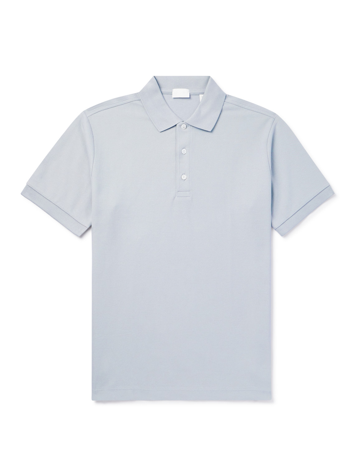 Håndværk Pima Cotton-piqué Polo Shirt In Blue