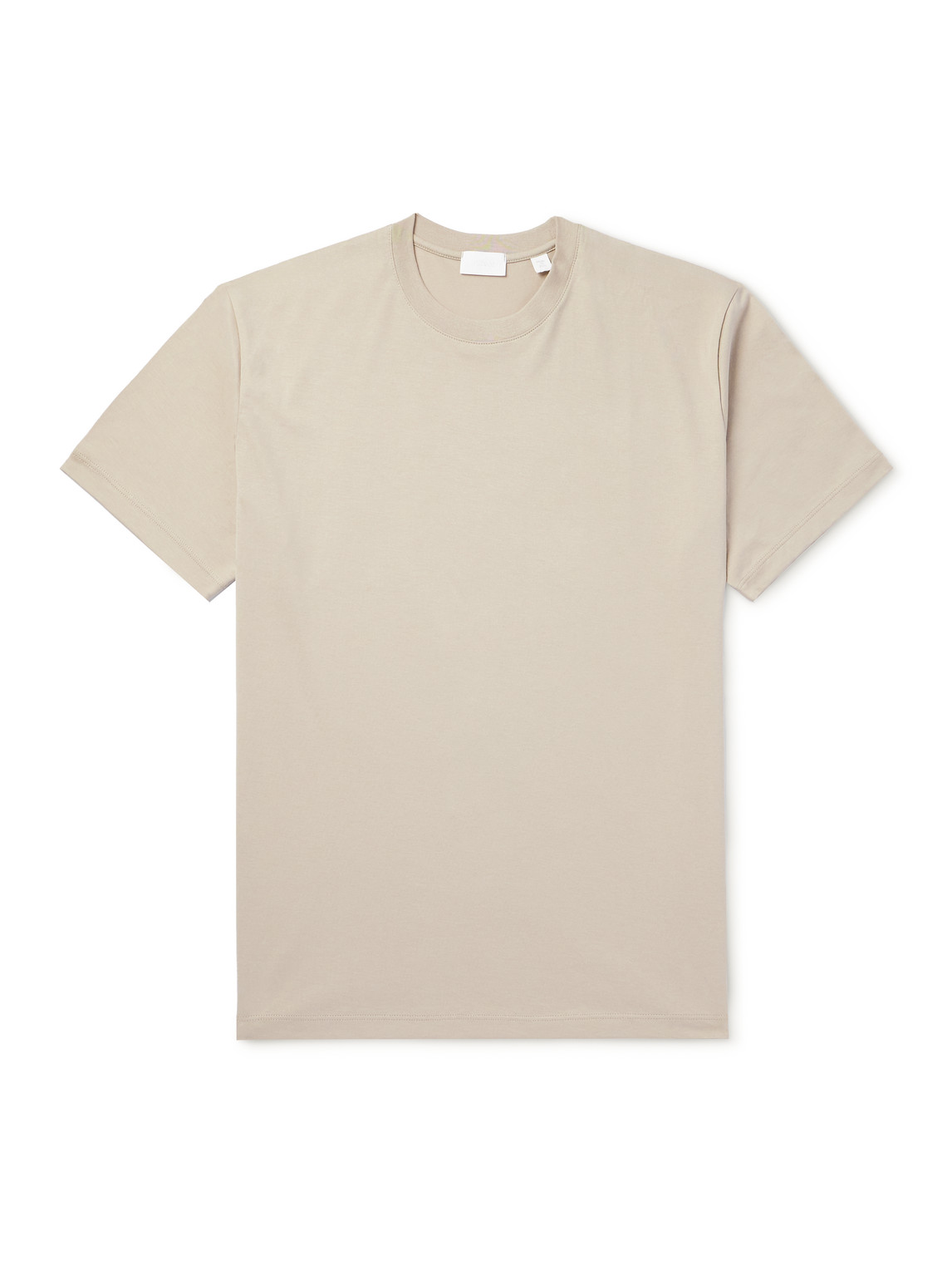 Håndværk Pima Cotton-jersey T-shirt In Brown