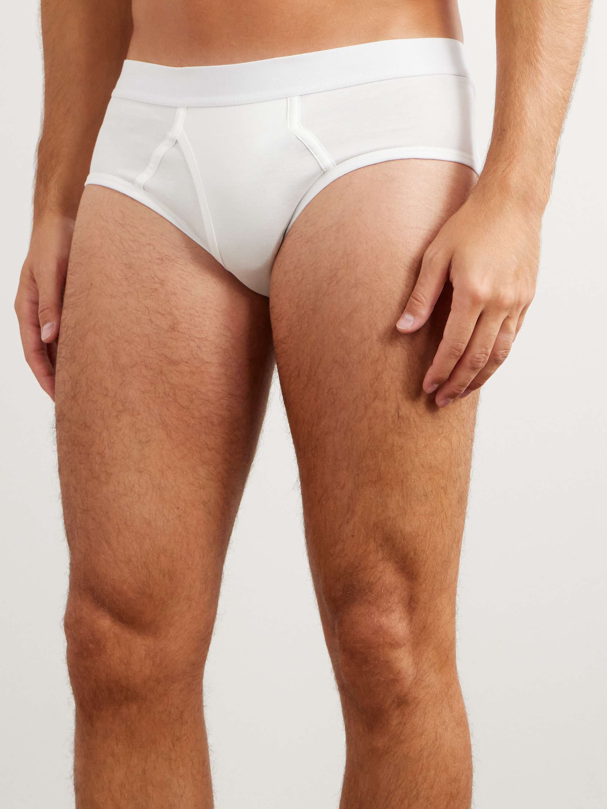 HANDVAERK Pima Cotton-Jersey Briefs for Men