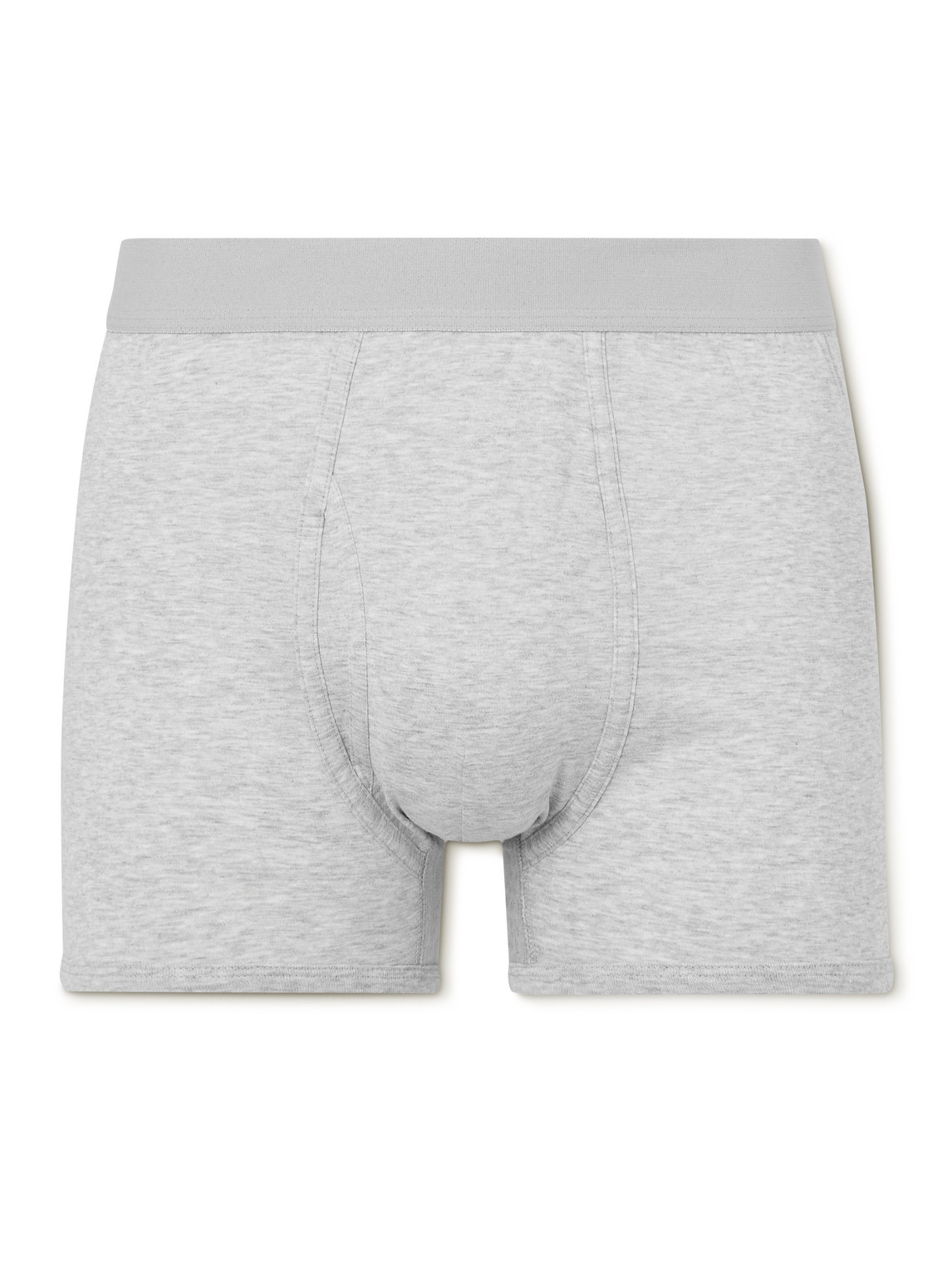 Håndværk Pima Cotton-jersey Boxer Briefs In Gray