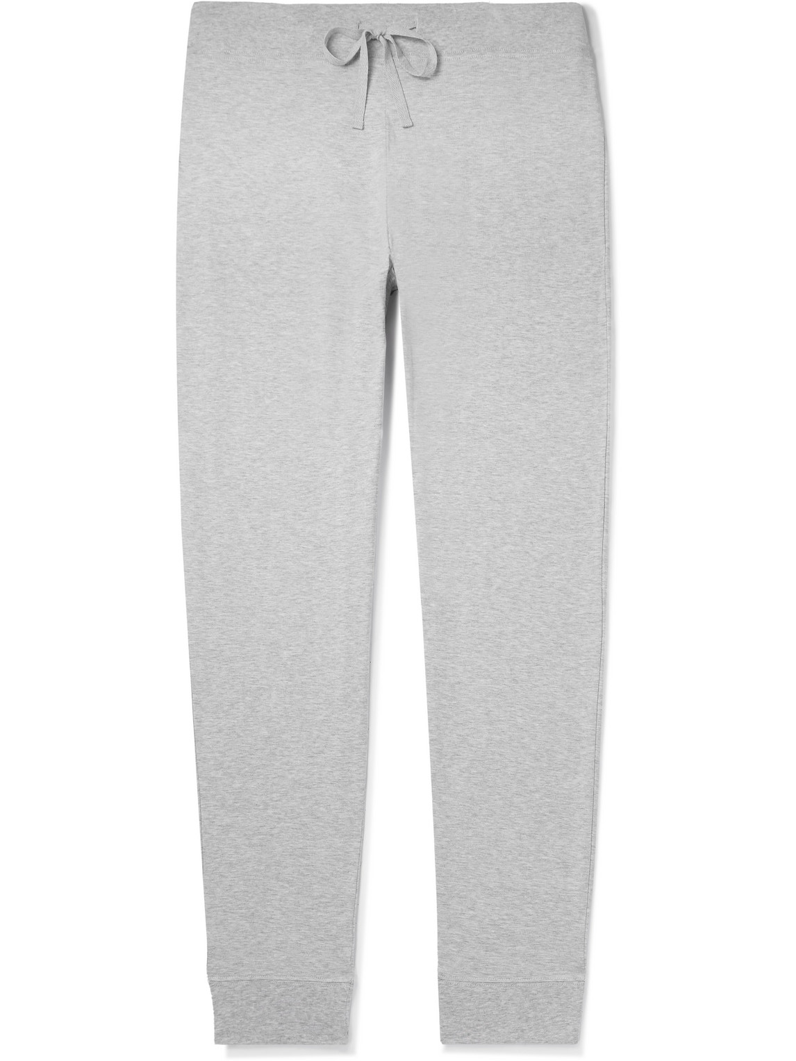 Håndværk Tapered Cotton-jersey Pyjama Trousers In Gray
