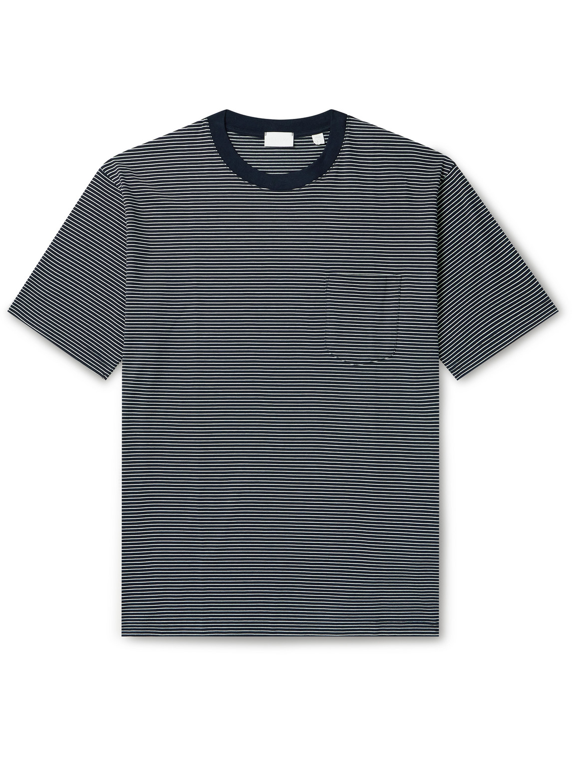 Håndværk Striped Pima Cotton-jersey T-shirt In Blue