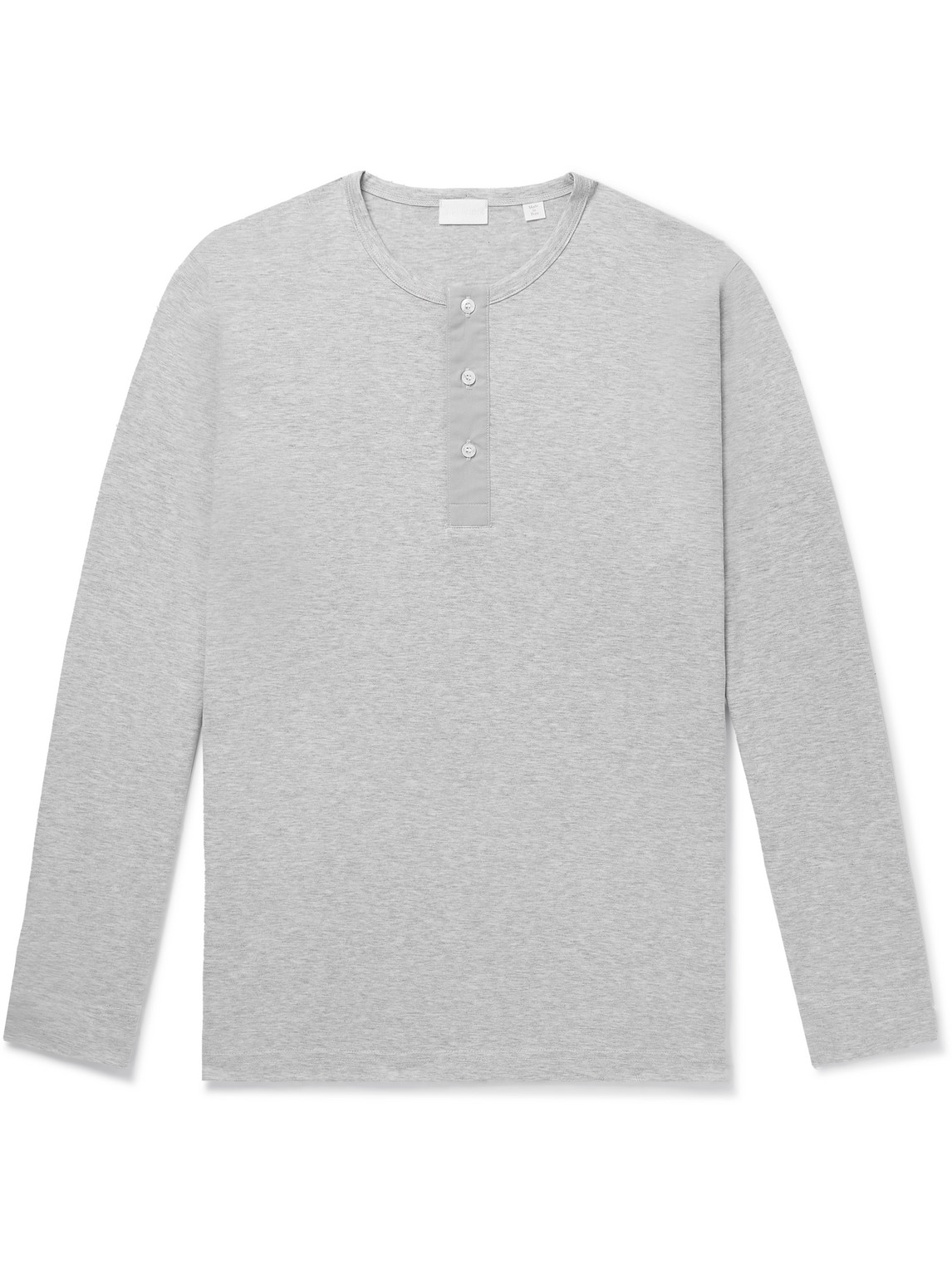 Håndværk Cotton-jersey Henley Pyjama T-shirt In Gray