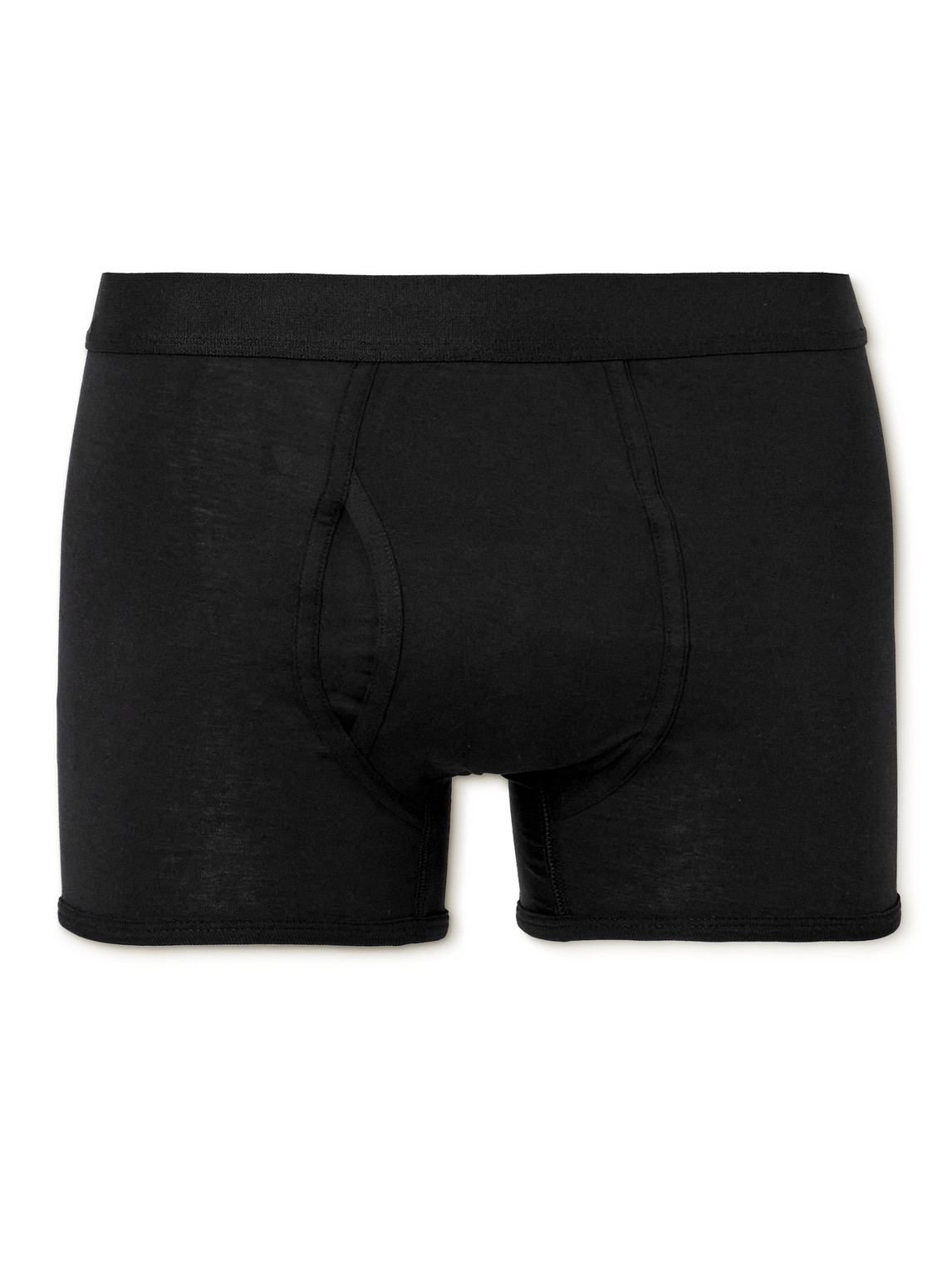 Håndværk Pima Cotton-jersey Boxer Briefs In Black