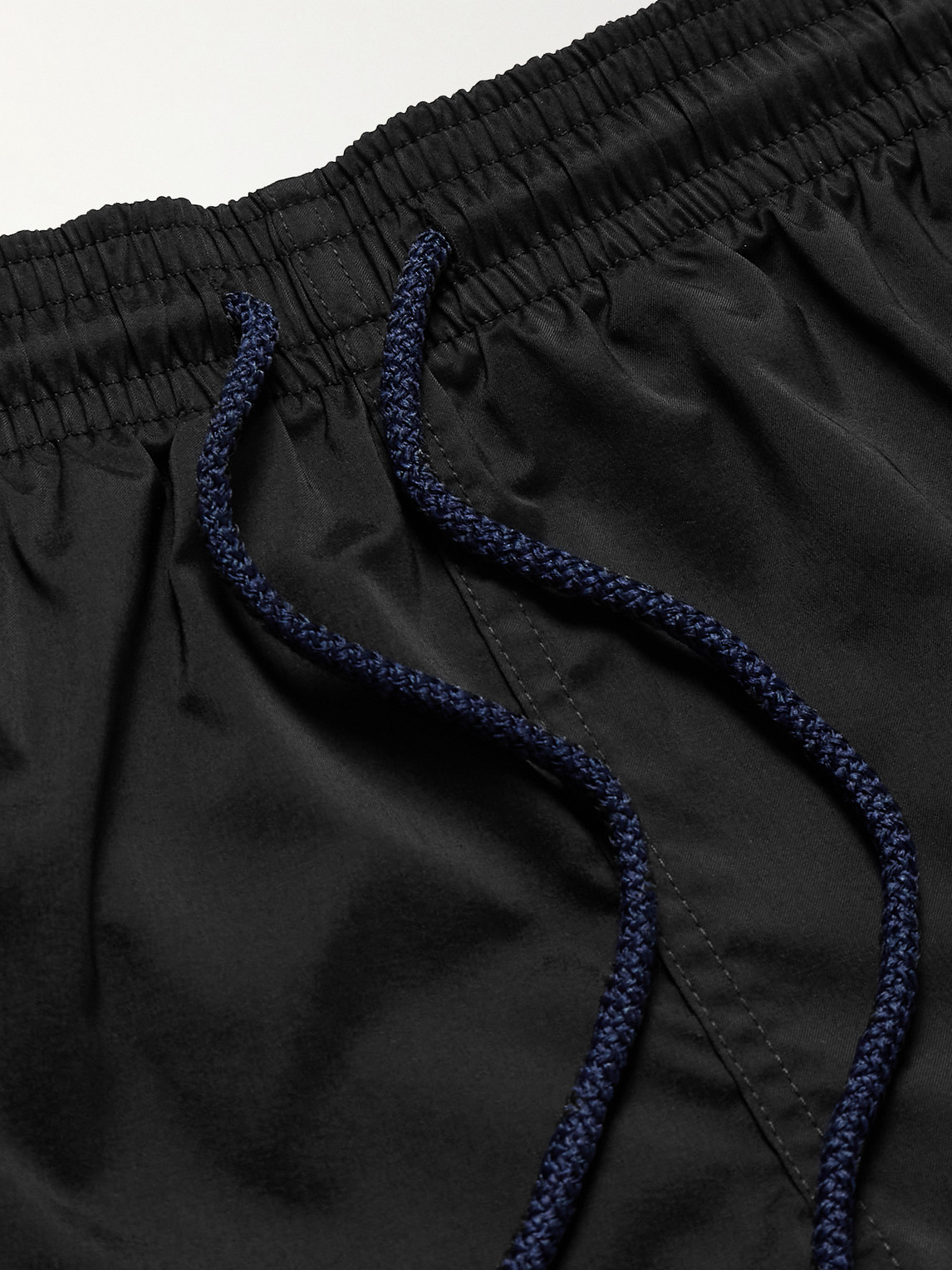 Shop Vilebrequin Man Slim-fit Short-length Recycled Swim Shorts In Black