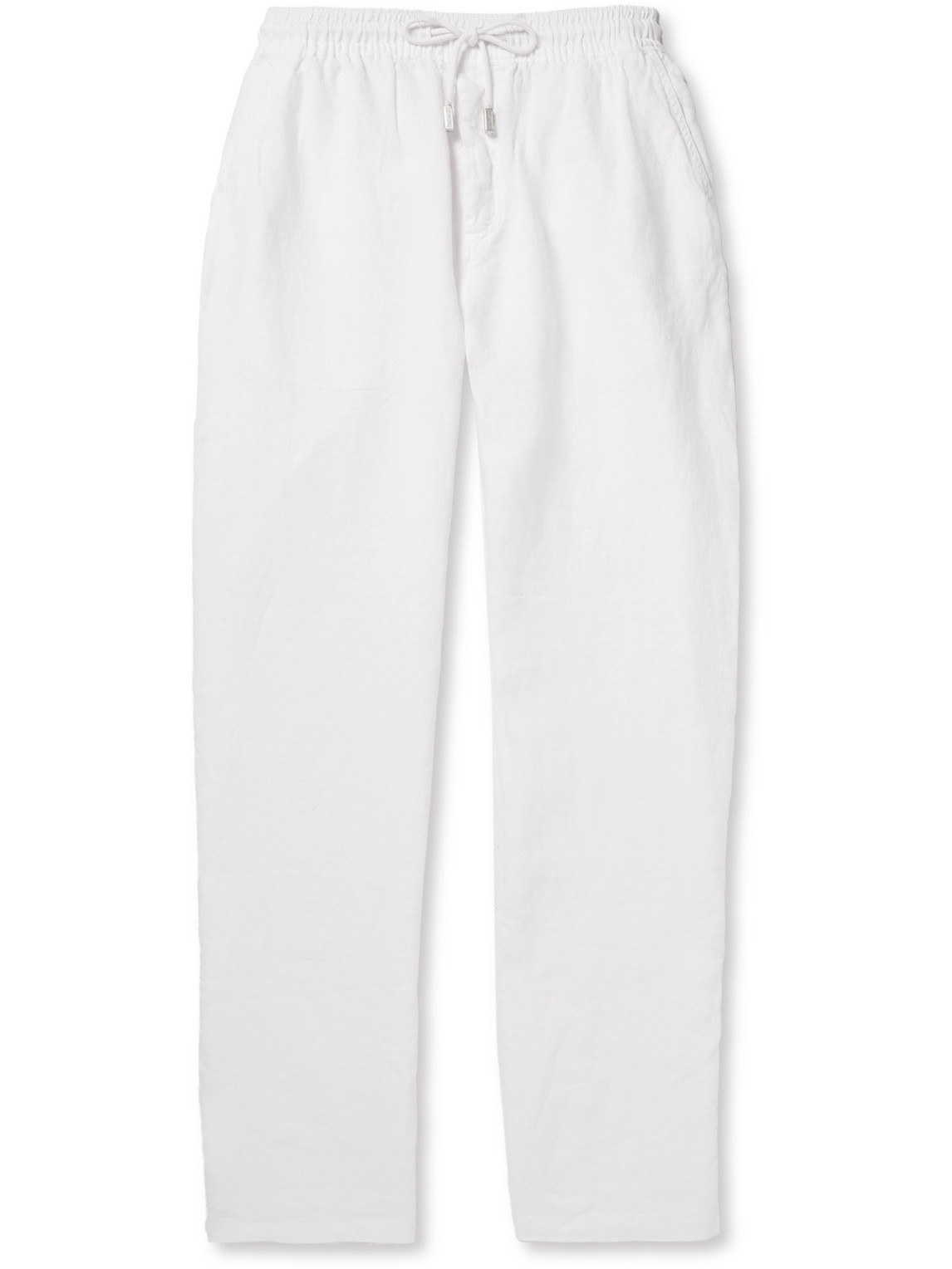 Pacha Straight-Leg Linen Drawstring Trousers