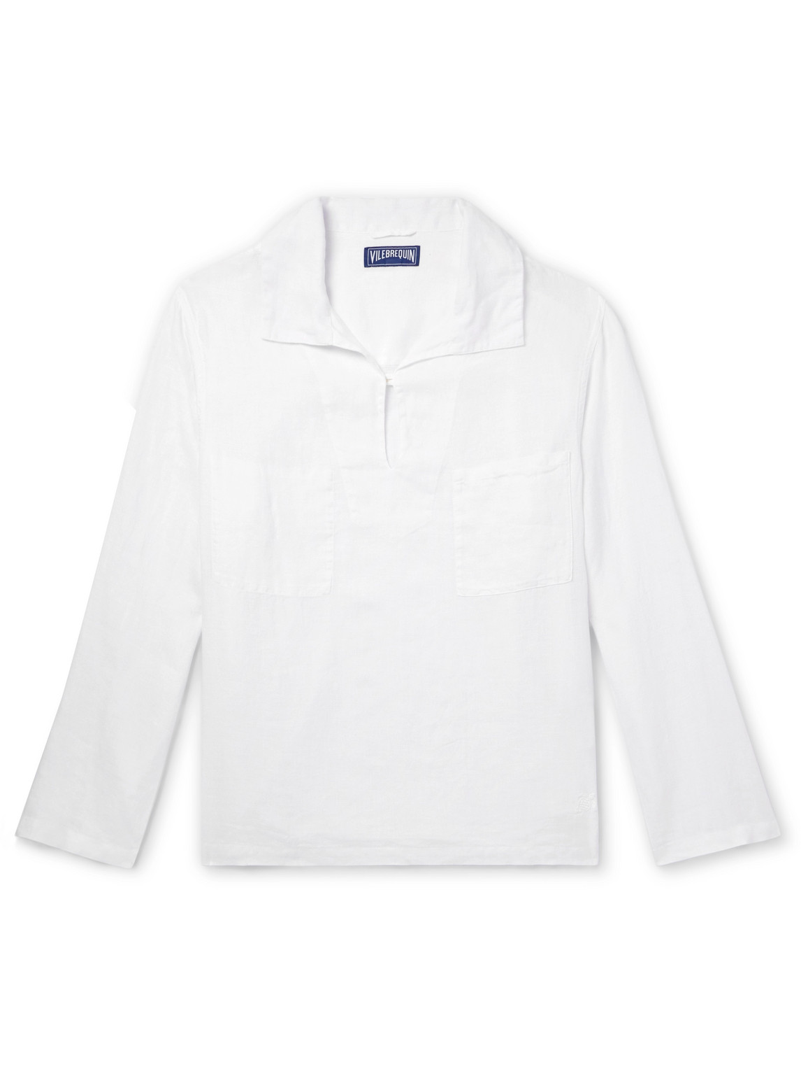 Vilebrequin Caban Linen Shirt In White
