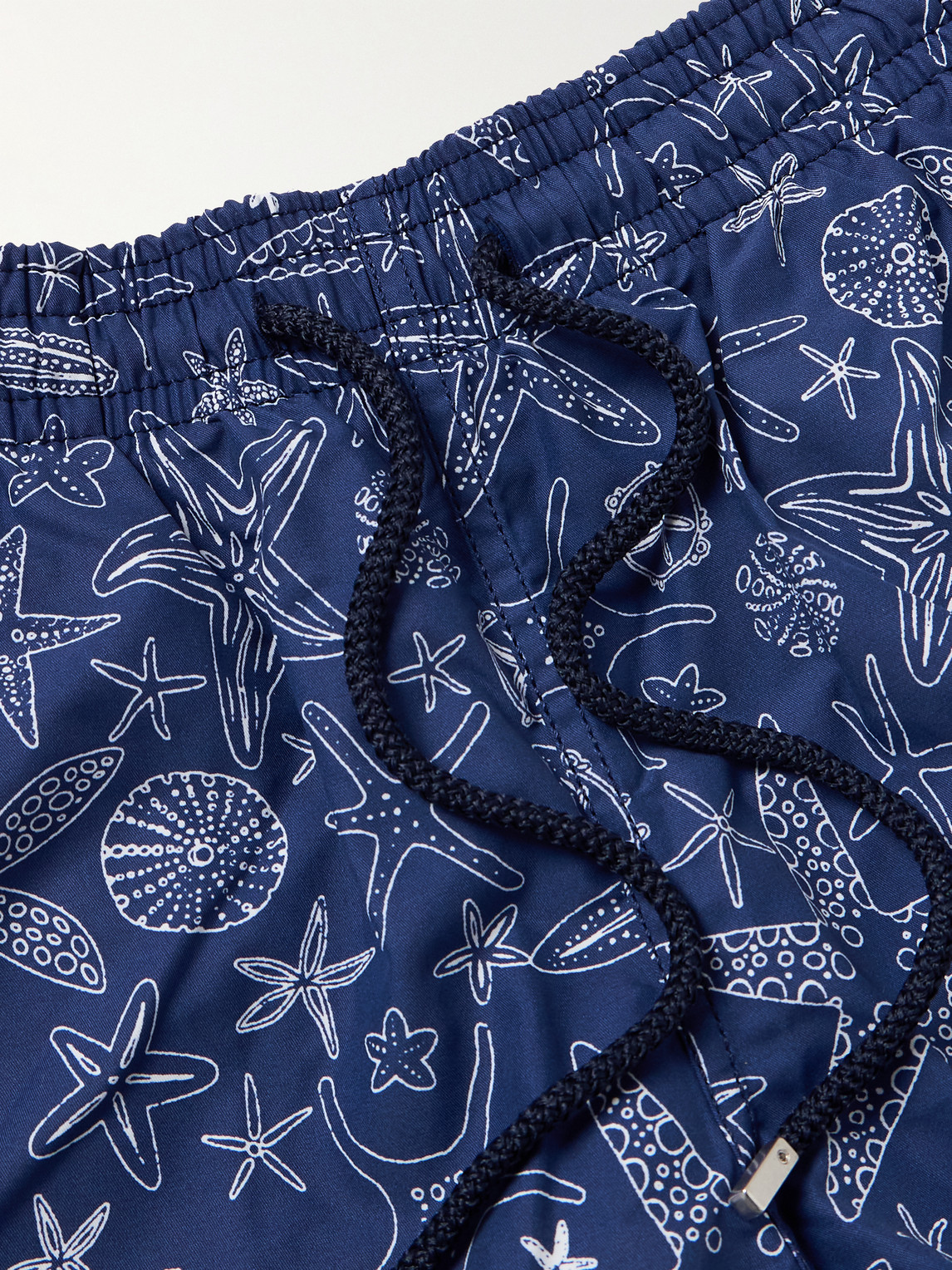 Shop Vilebrequin Moorea Slim-fit Mid-length Printed Swim Shorts In Blue
