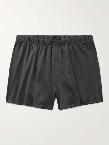 HANRO - Cotton Sporty - 3/4 Brief - black