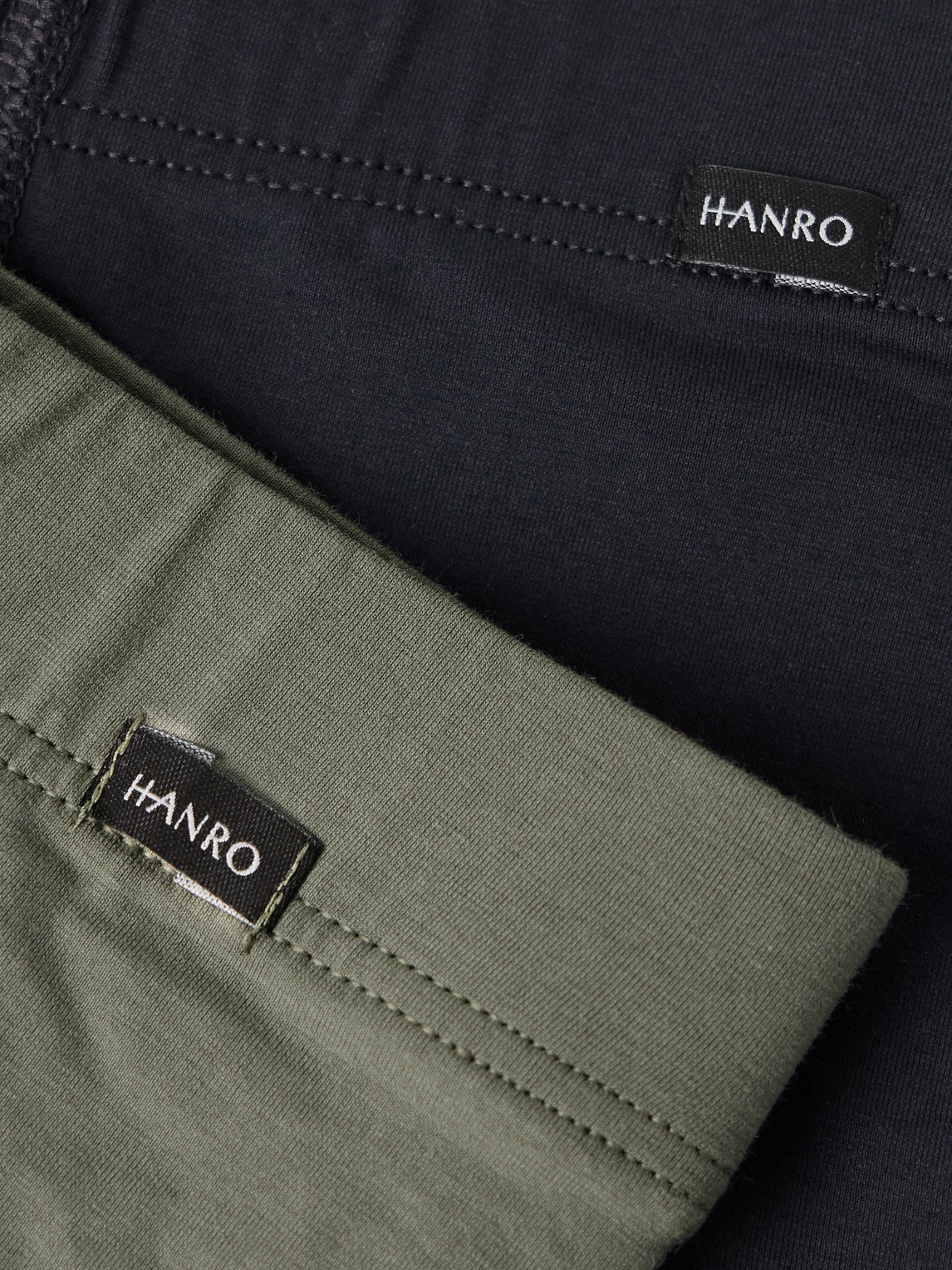 Shop Hanro Essentials Two-pack Stretch-cotton Boxer Briefs In Multi