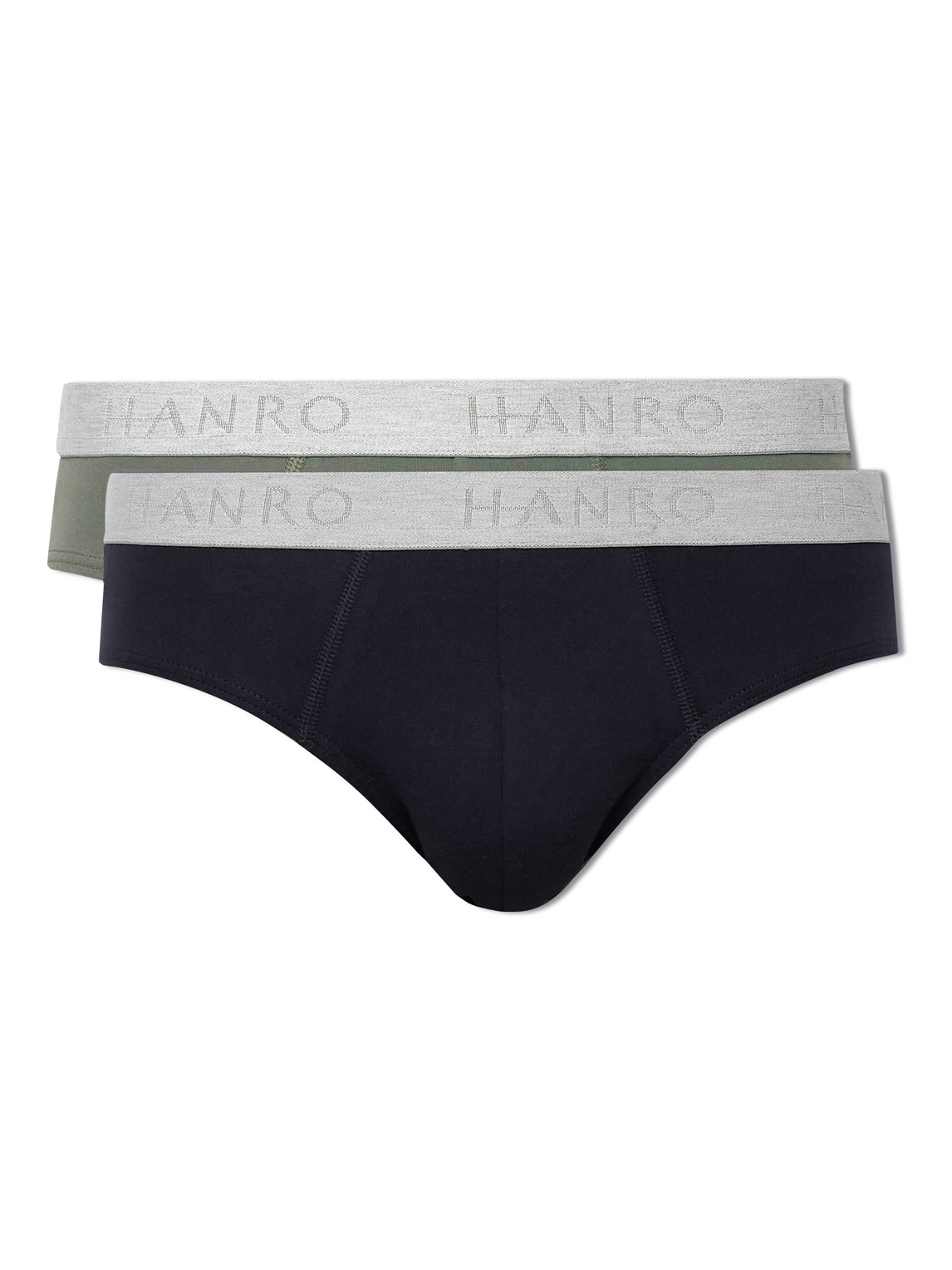 Hanro Essentials Two-pack Stretch-cotton Briefs In Multi