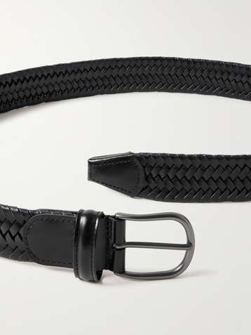 Black Leather - Braided Belt | SPIER & MACKAY