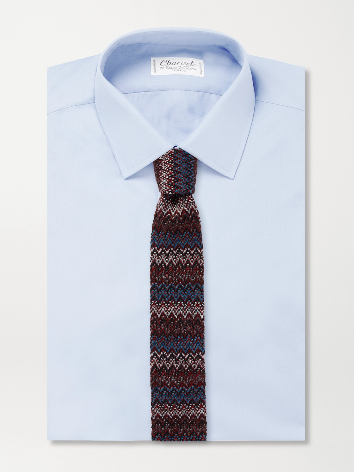 Shop Missoni 8.5cm Crochet-knit Wool And Silk-blend Tie In Brown