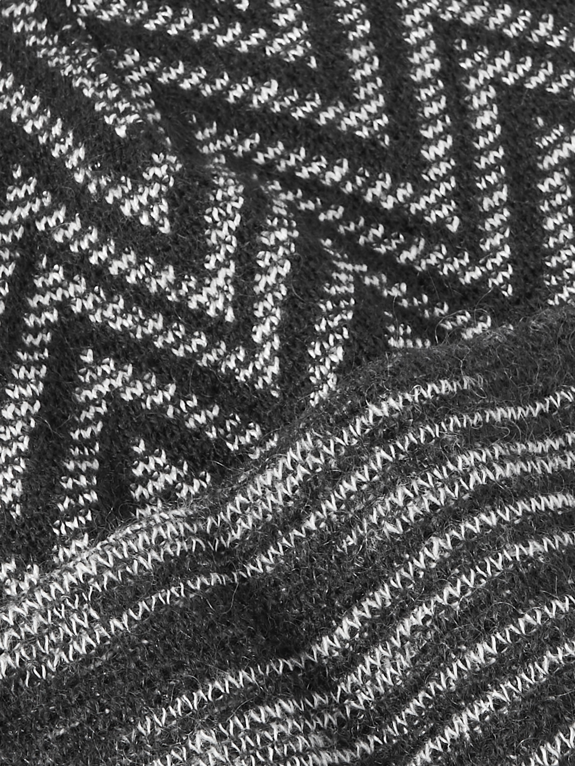 Shop Missoni Striped Crochet-knit Beanie In Black