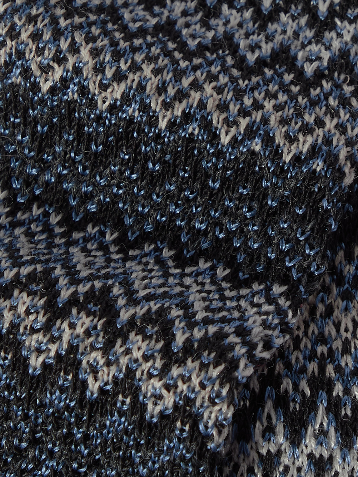 Shop Missoni 8.5cm Crochet-knit Wool And Silk-blend Tie In Blue