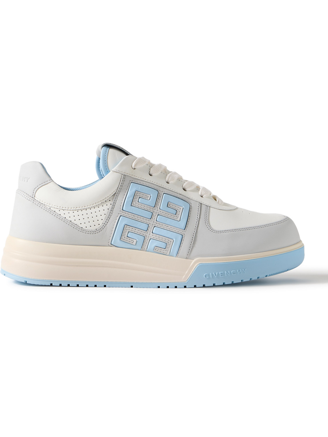 Givenchy - G4 Logo-Embossed Leather Sneakers - Men - White - EU 45