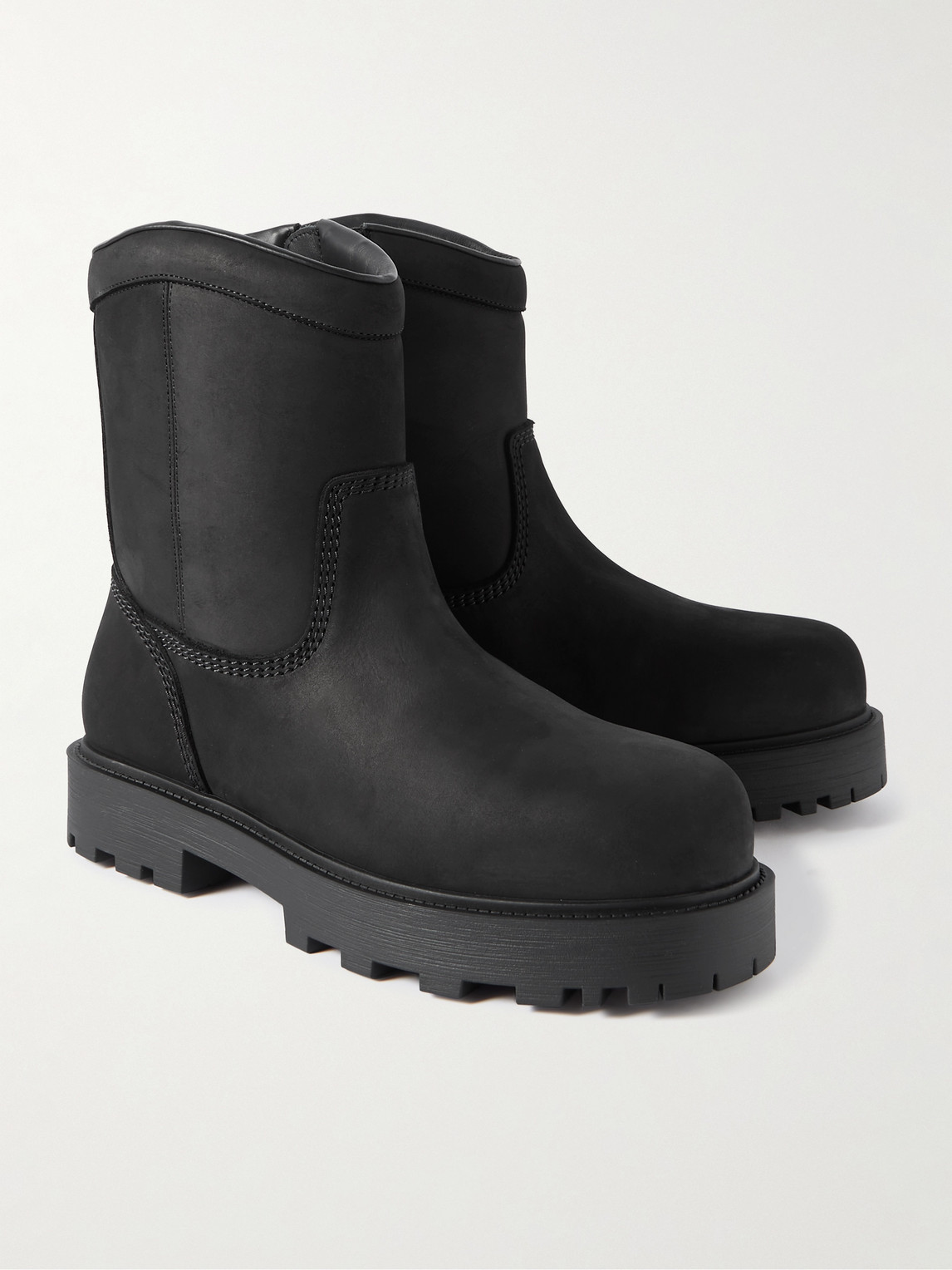 Shop Givenchy Storm Nubuck Boots In Black