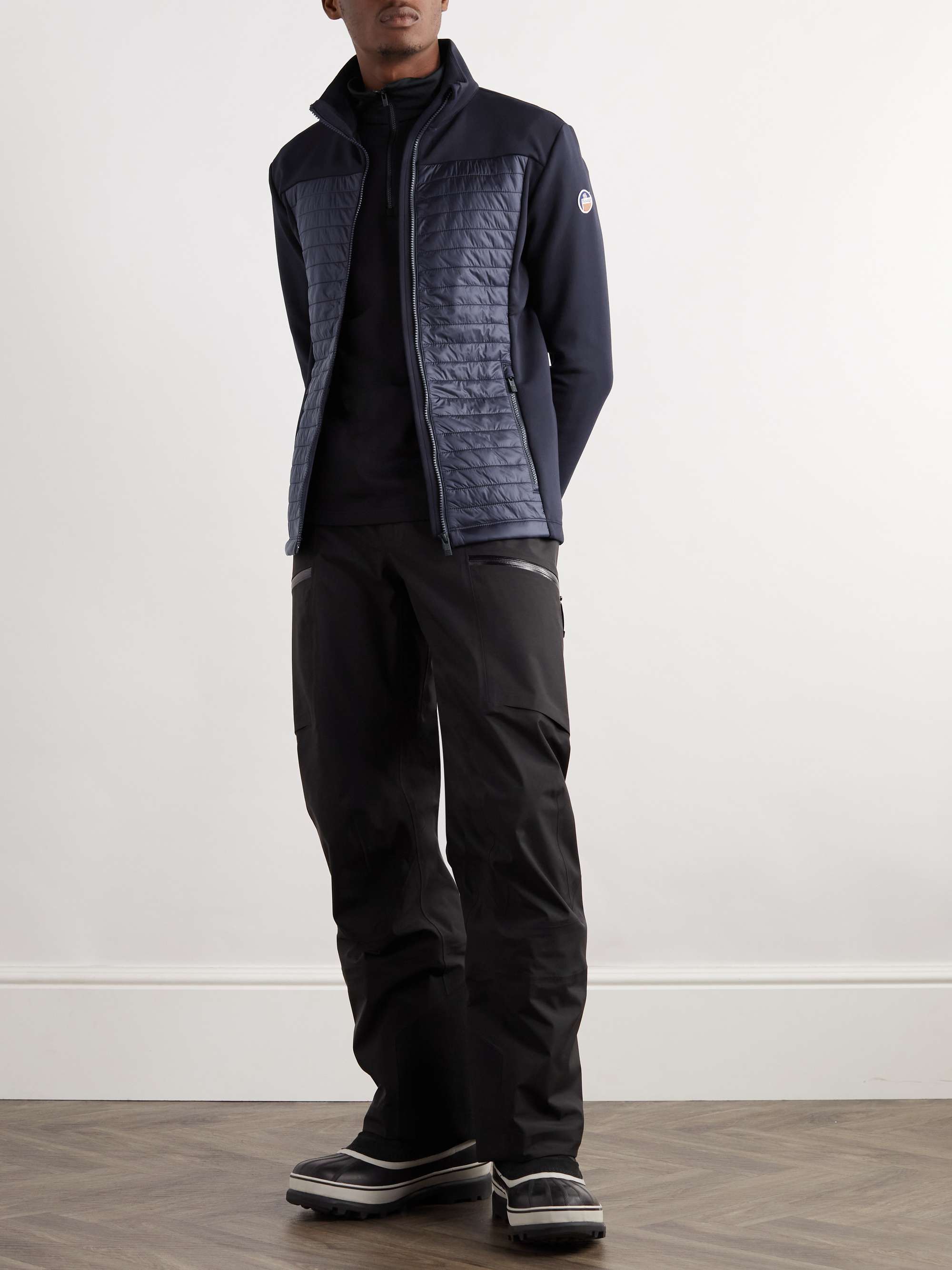 FUSALP Aspon II Slim-Fit Panelled Stretch-Jersey and Quilted Shell Jacket