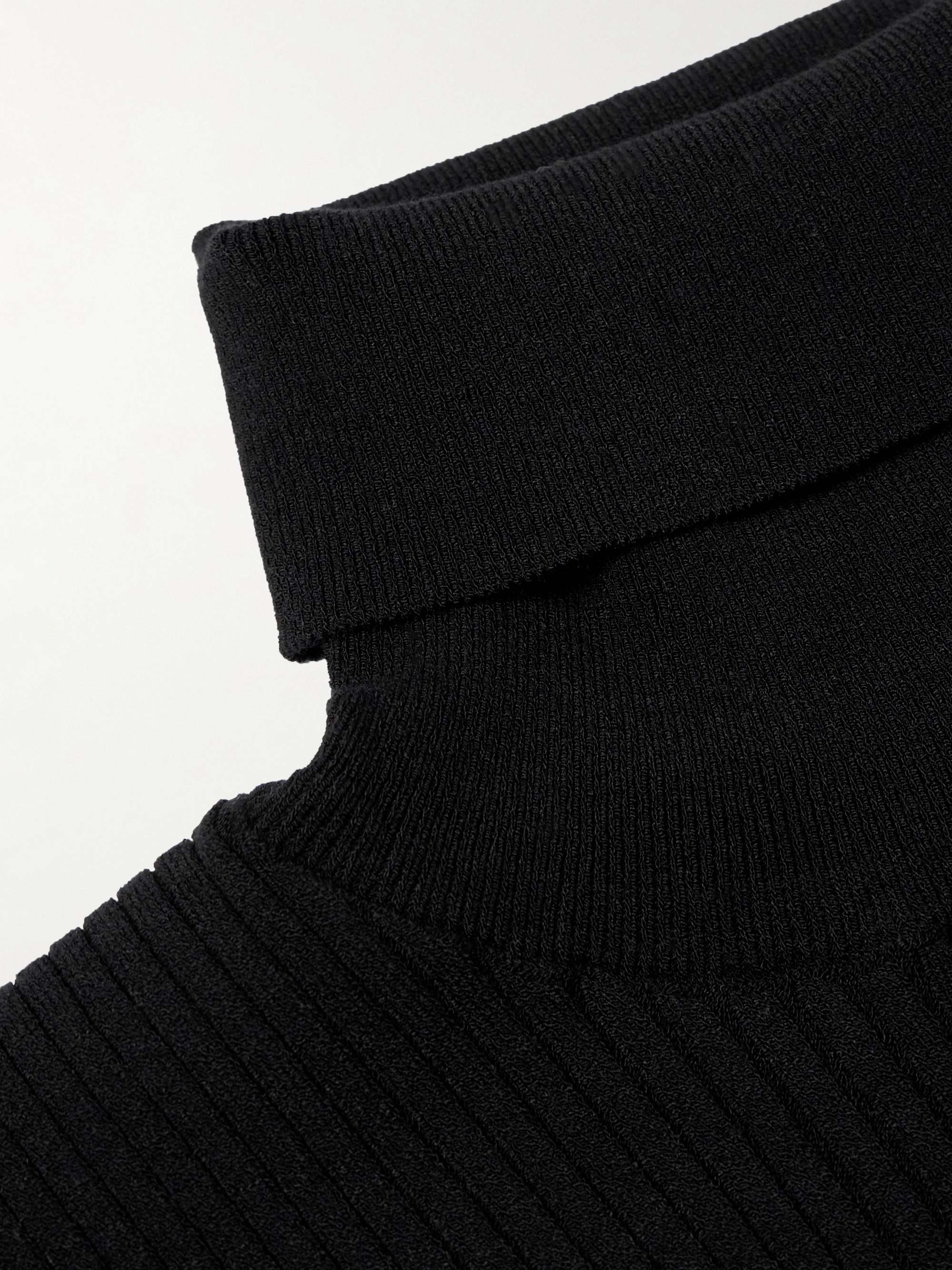 FUSALP Ceillac Ribbed-Knit Rollneck Ski Base Layer