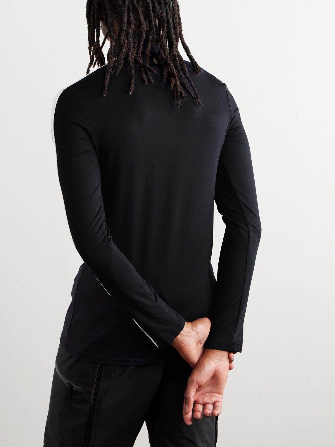  Fusalp - Alpille Striped Polartec® Power Stretch® Ski Base Layer - Men - Black - S 