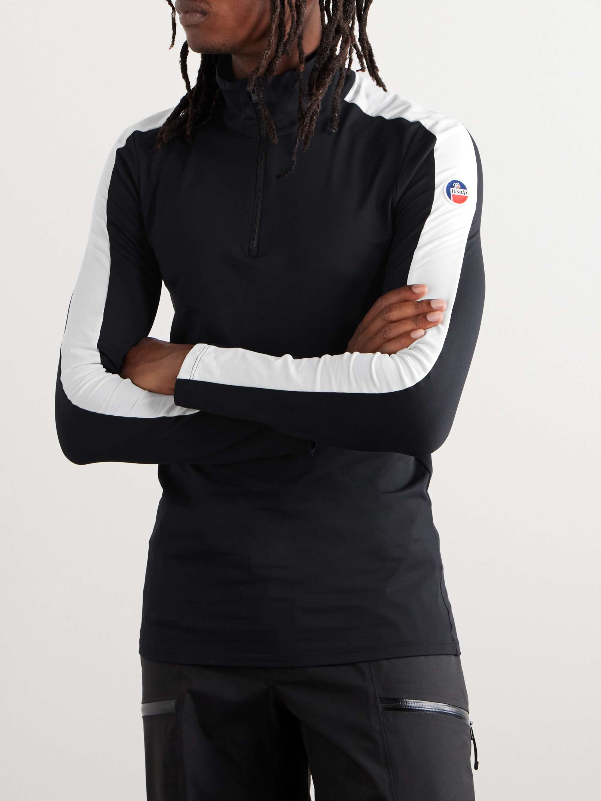 FUSALP Alpille IV Tech Stretch-Jersey Half-Zip Ski Base Layer