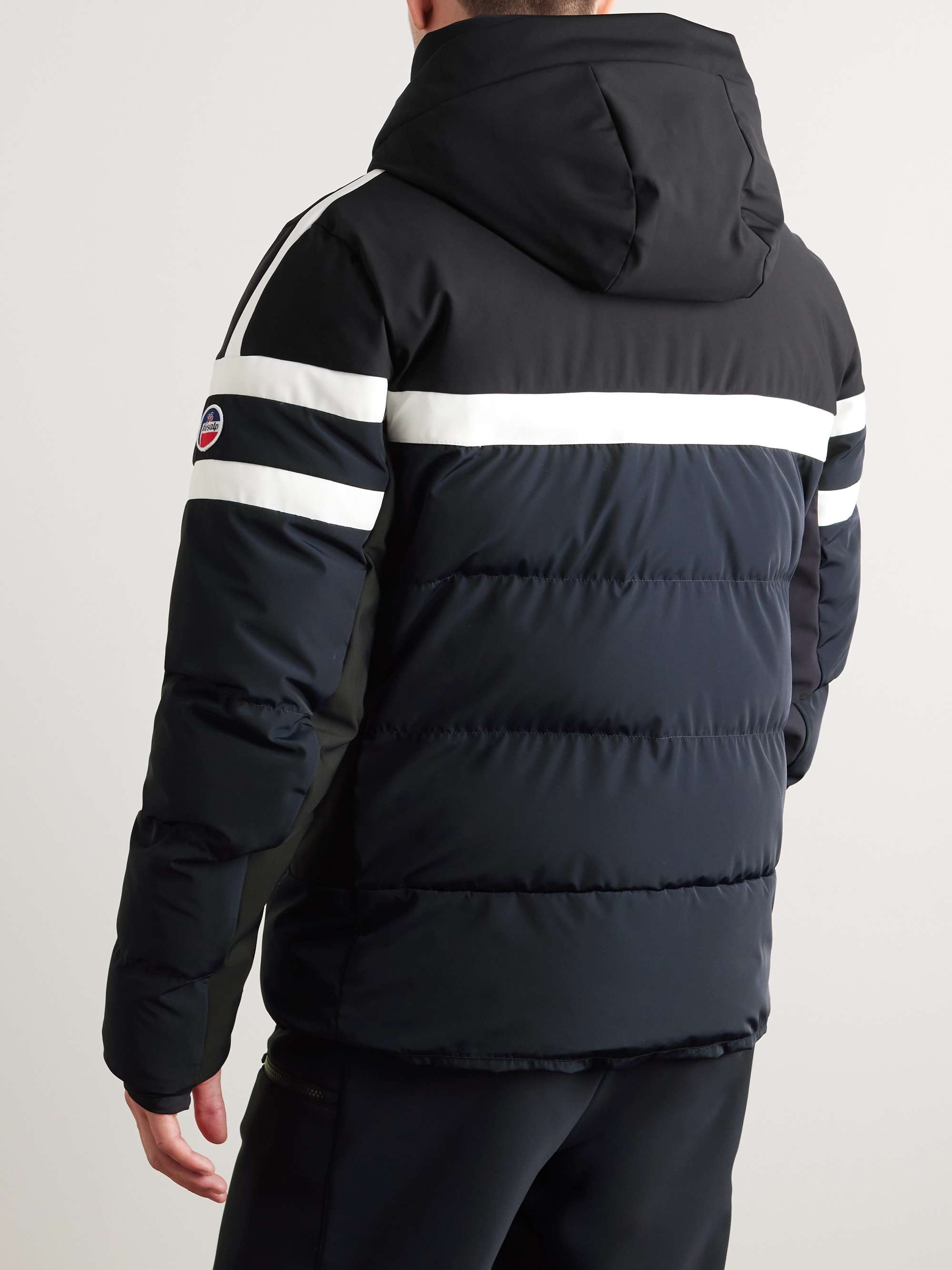 FUSALP Abelban Quilted Colour-Block Hooded Ski Jacket