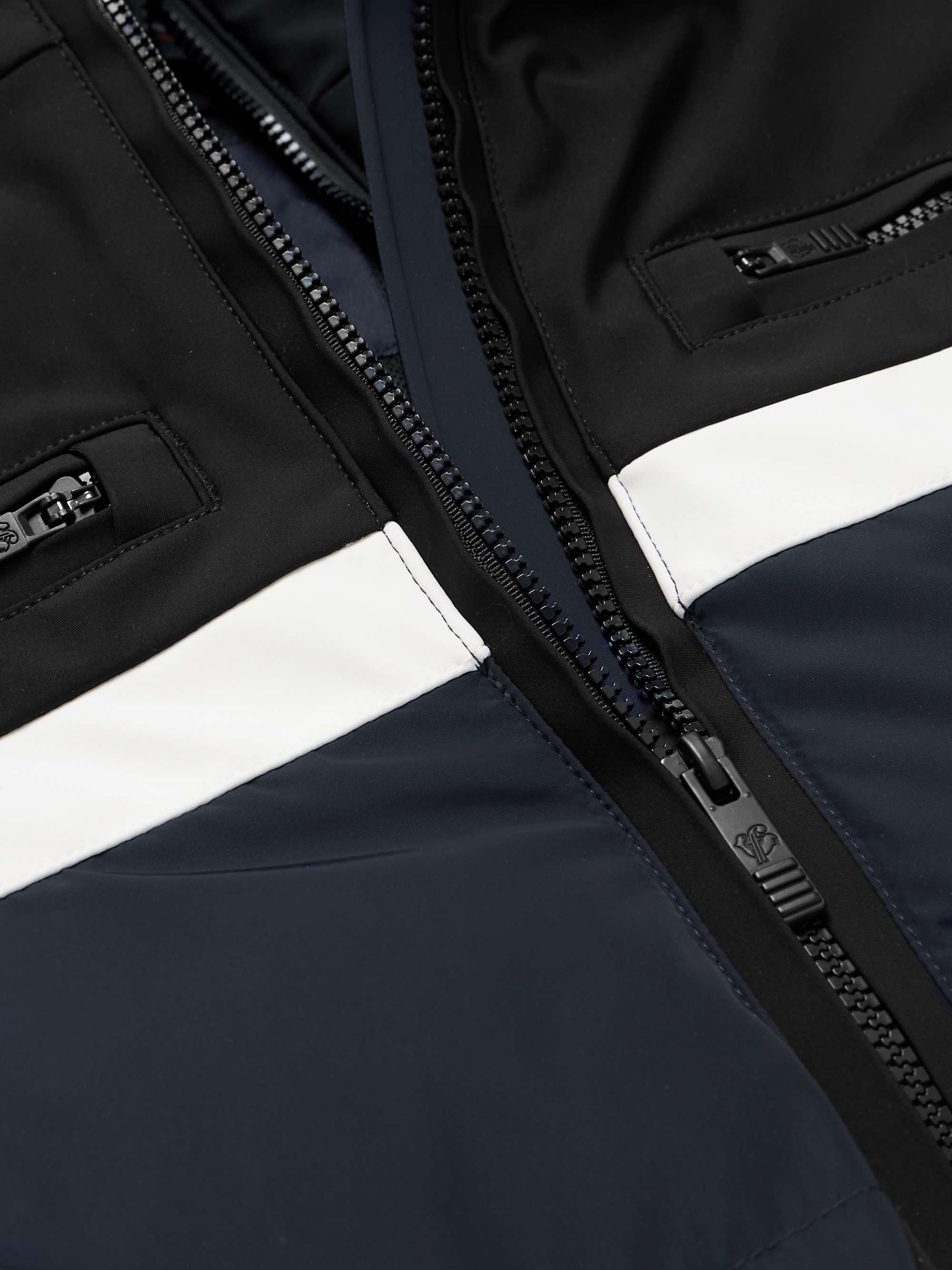 FUSALP Abelban Quilted Colour-Block Hooded Ski Jacket