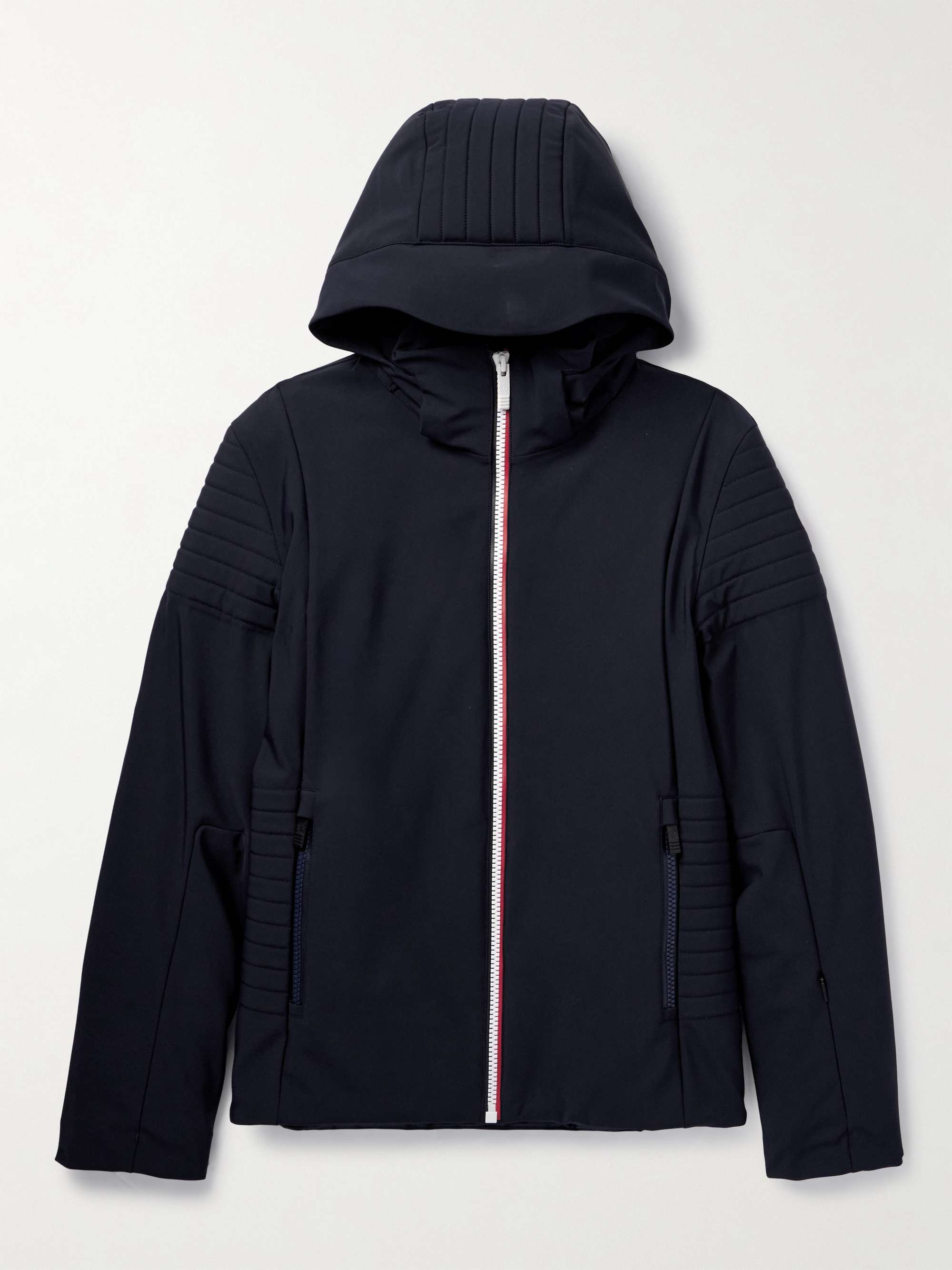 Power Logo Appliqued Padded Shell Hooded Jacket