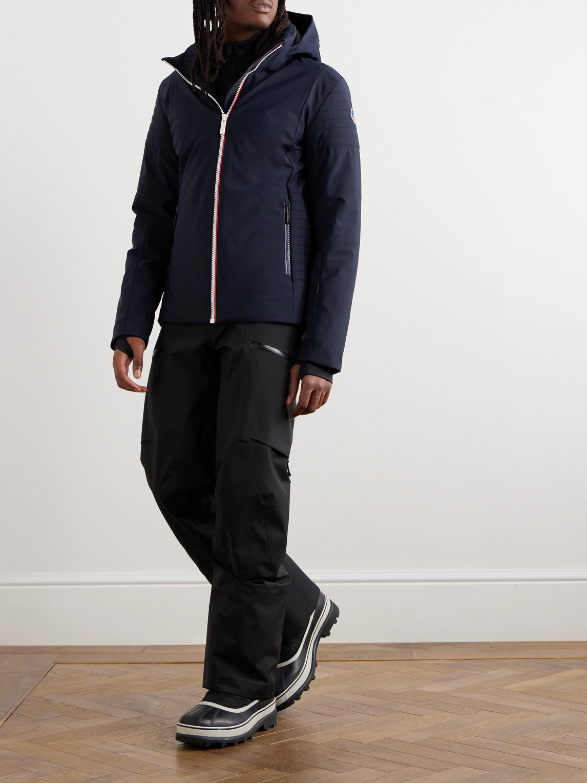 Power Logo-Appliquéd Padded Shell Hooded Jacket — 2