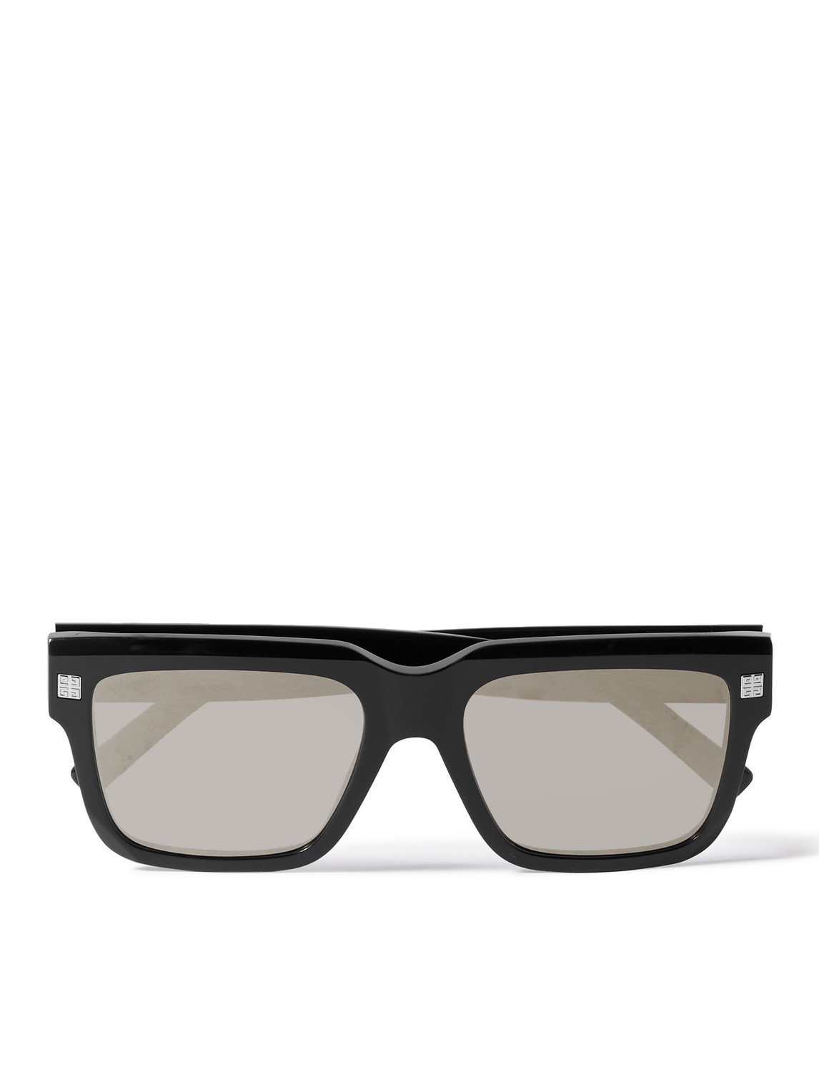 Givenchy Gv Day Square-frame Acetate Mirrored Sunglasses In Black