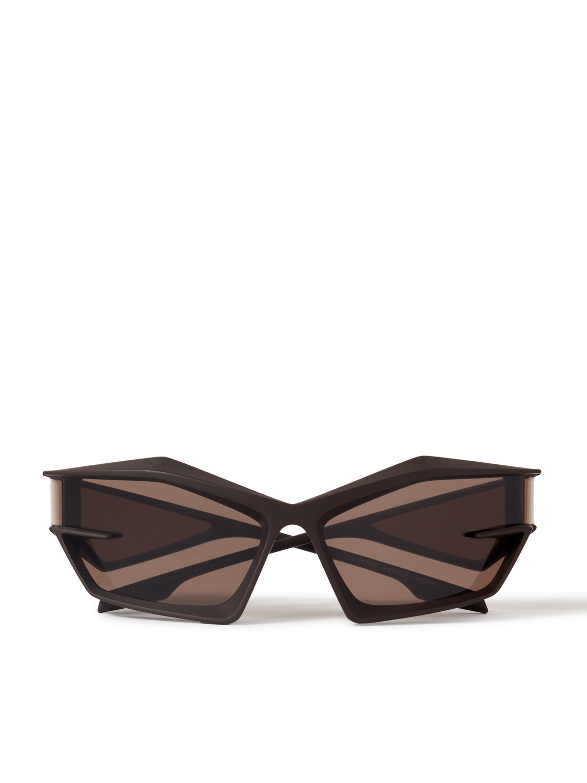 Givenchy Gv Cut Acetate Sunglasses In Brown