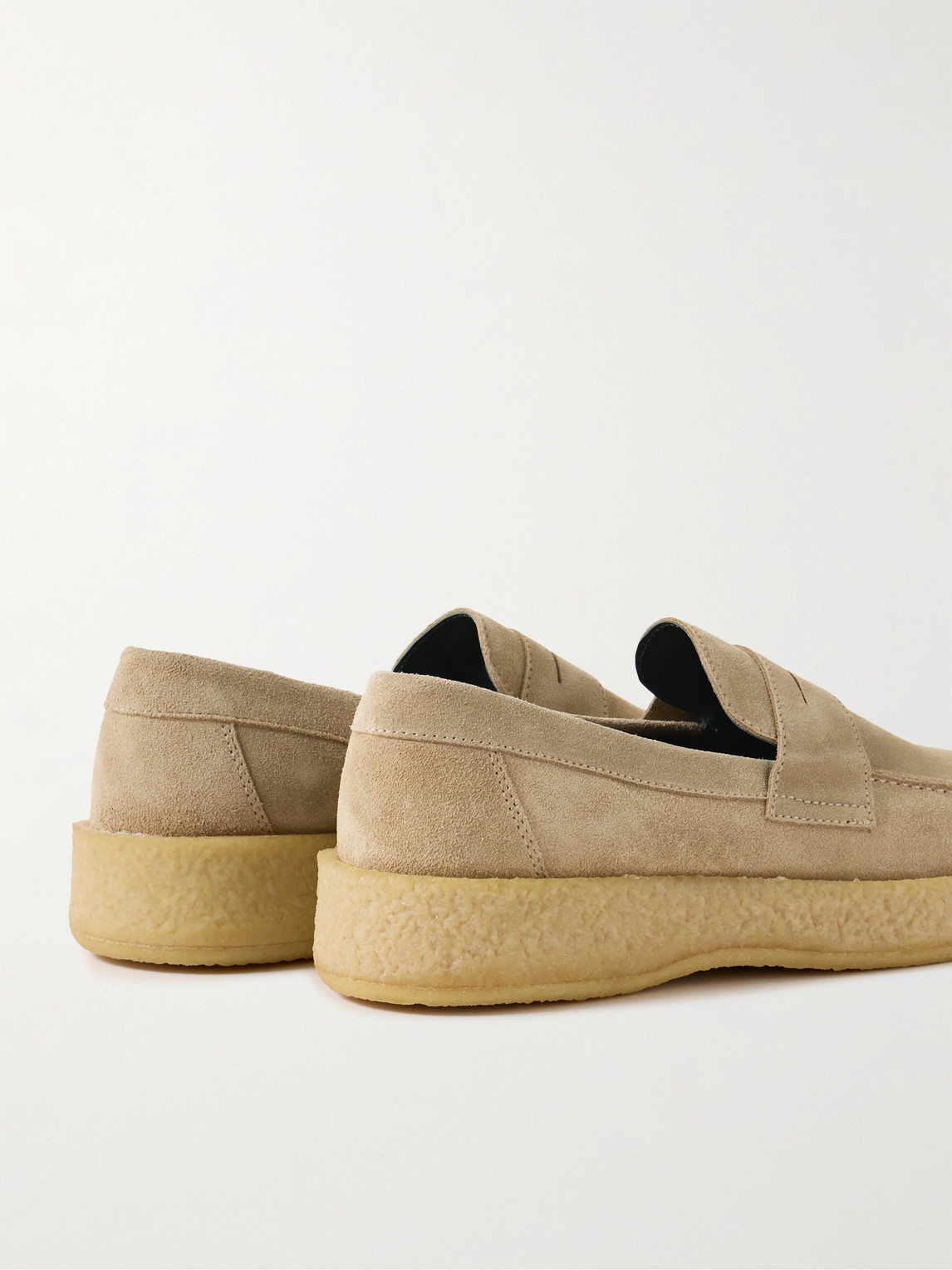 Shop Vinny's Creeper Suede Penny Loafer In Brown