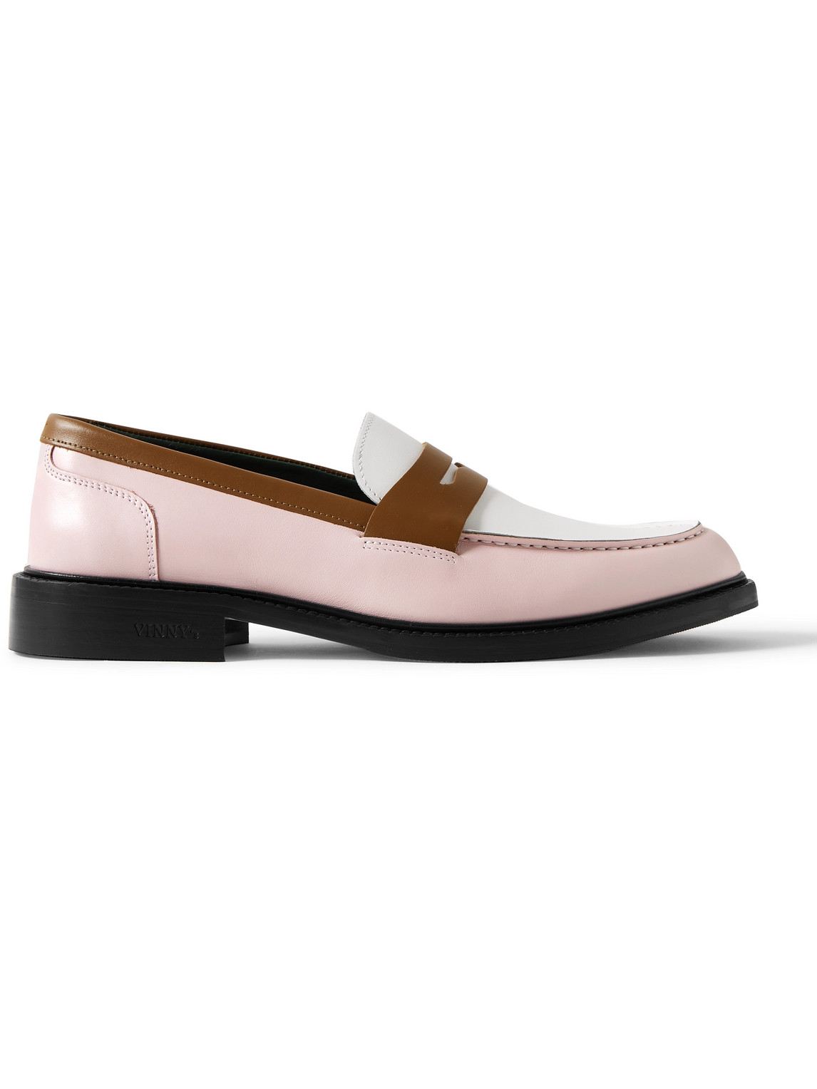 Townee Colour-Block Leather Penny Loafers