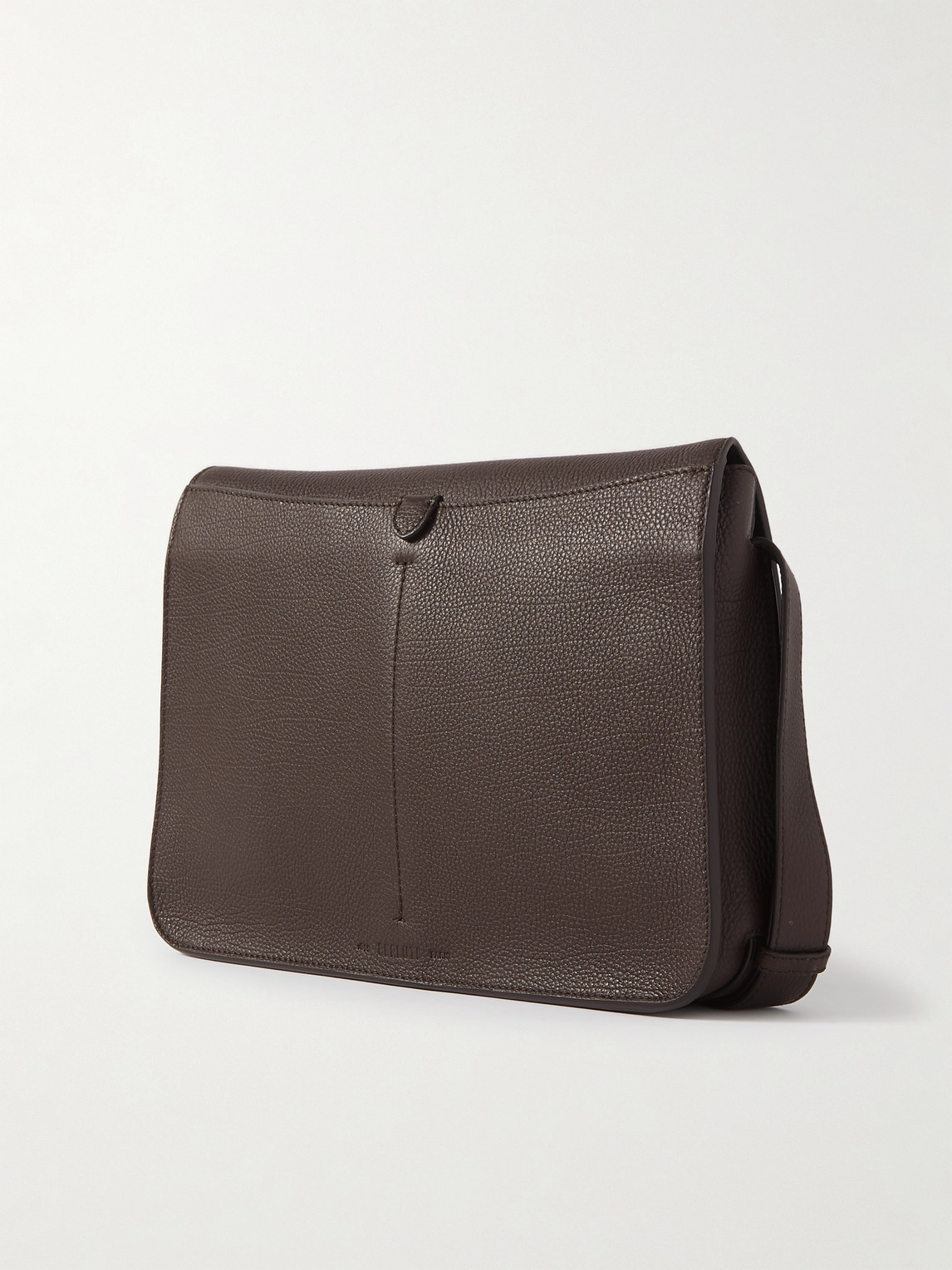 Shop Berluti Spirale Full-grain Leather Messenger Bag In Brown