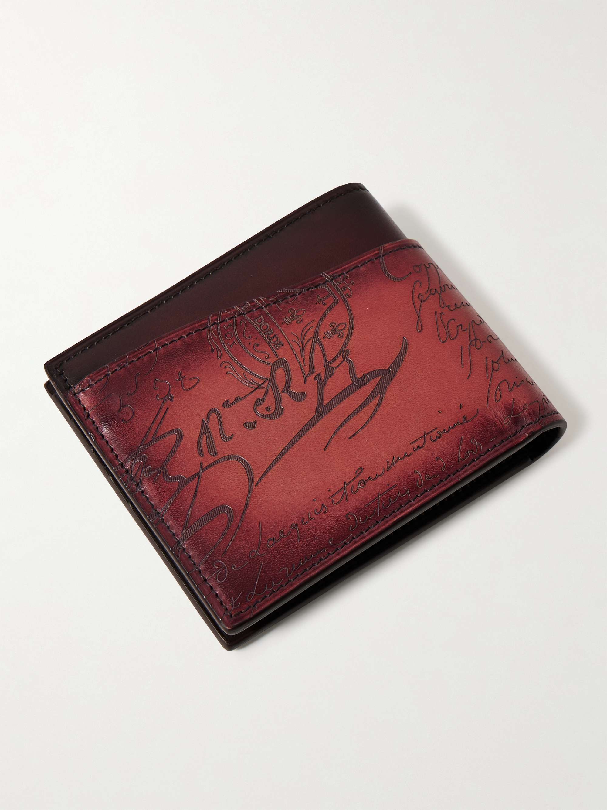 BERLUTI Makore Neo Scritto Venezia Leather Bifold Wallet for
