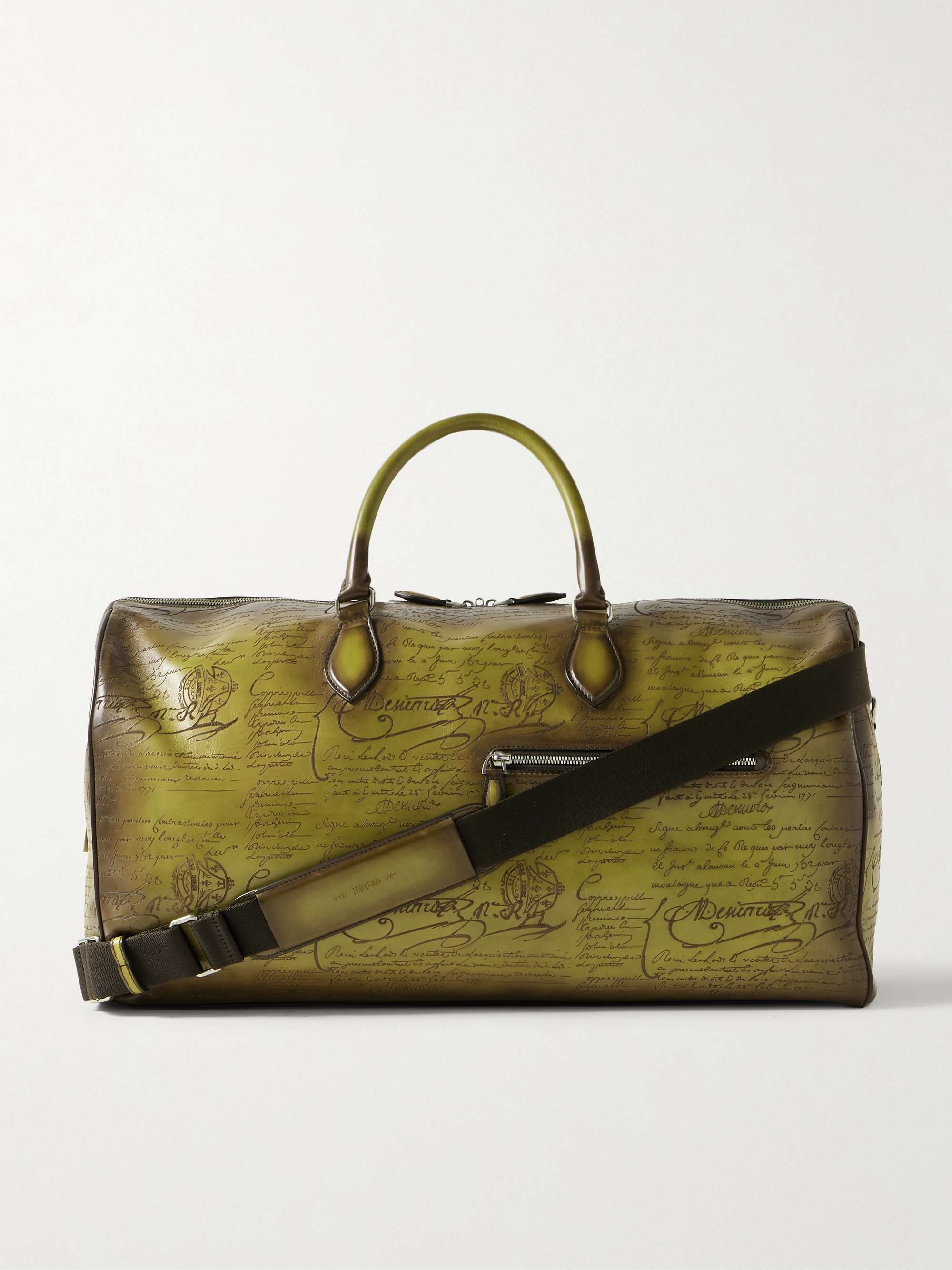 BERLUTI Jour Off Scritto Venezia Leather Weekend Bag