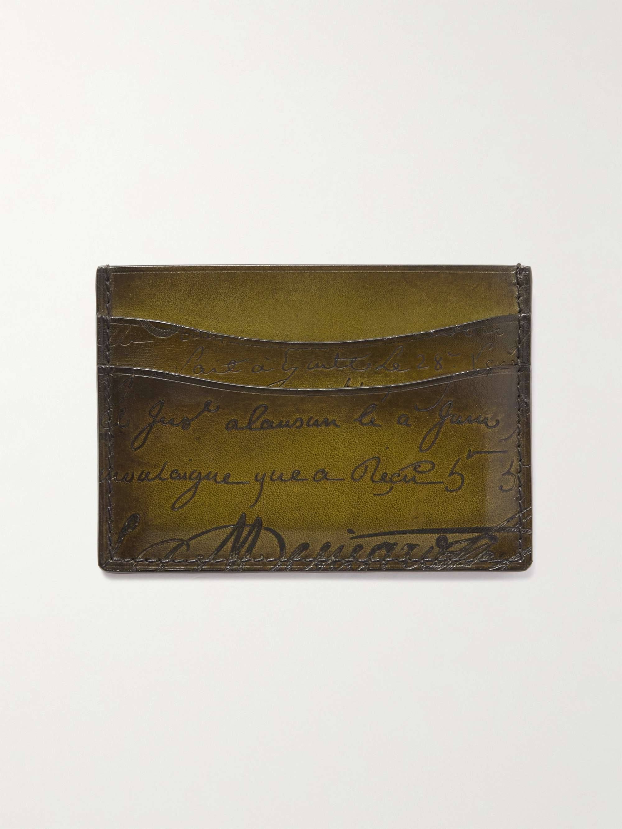 BERLUTI Bambou Neo Scritto Venezia Leather Cardholder for Men | MR PORTER