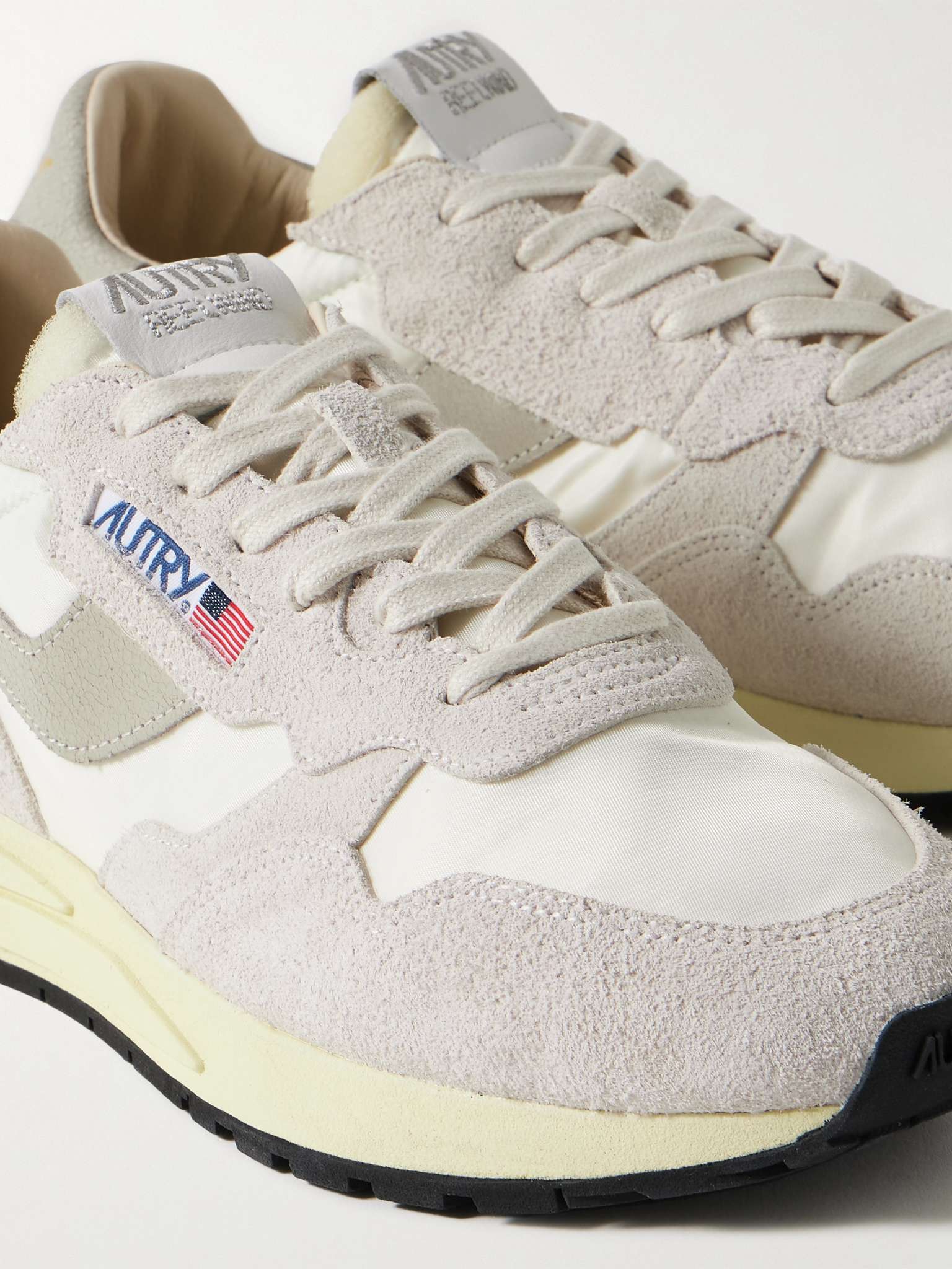 AUTRY Men's Reelwind Low Suede Sneakers White