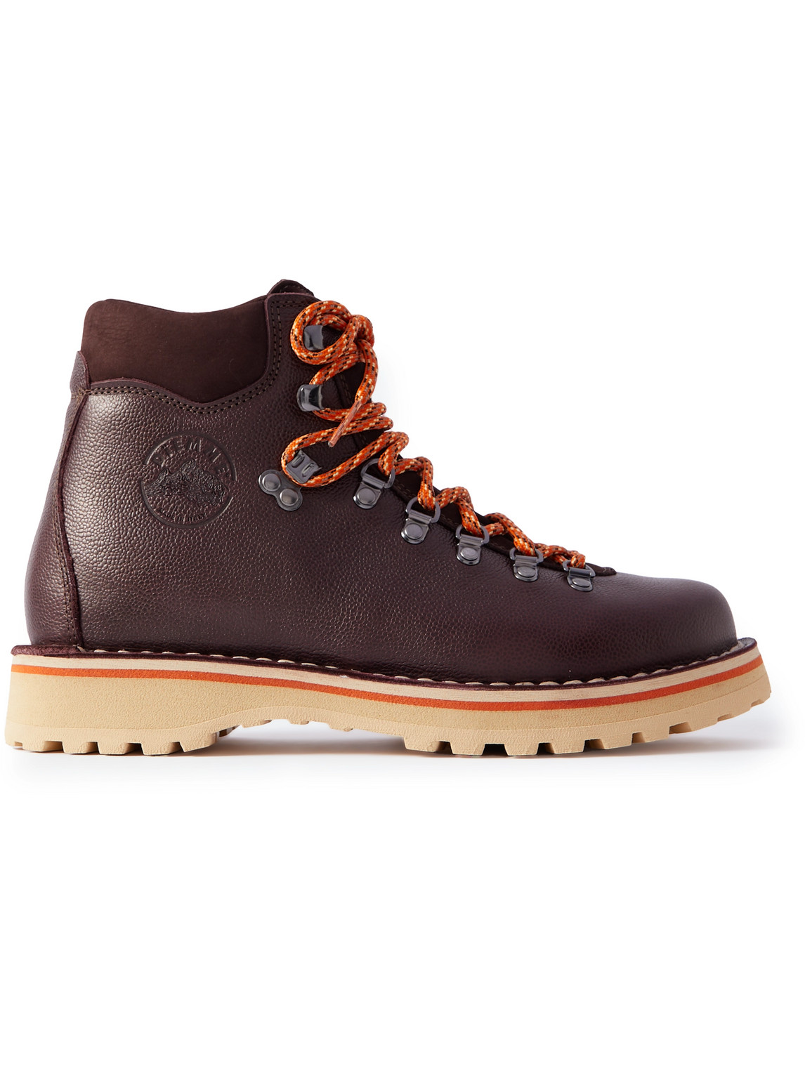 Mr P Diemme Roccia Vet Full-grain Leather Hiking Boots In Red