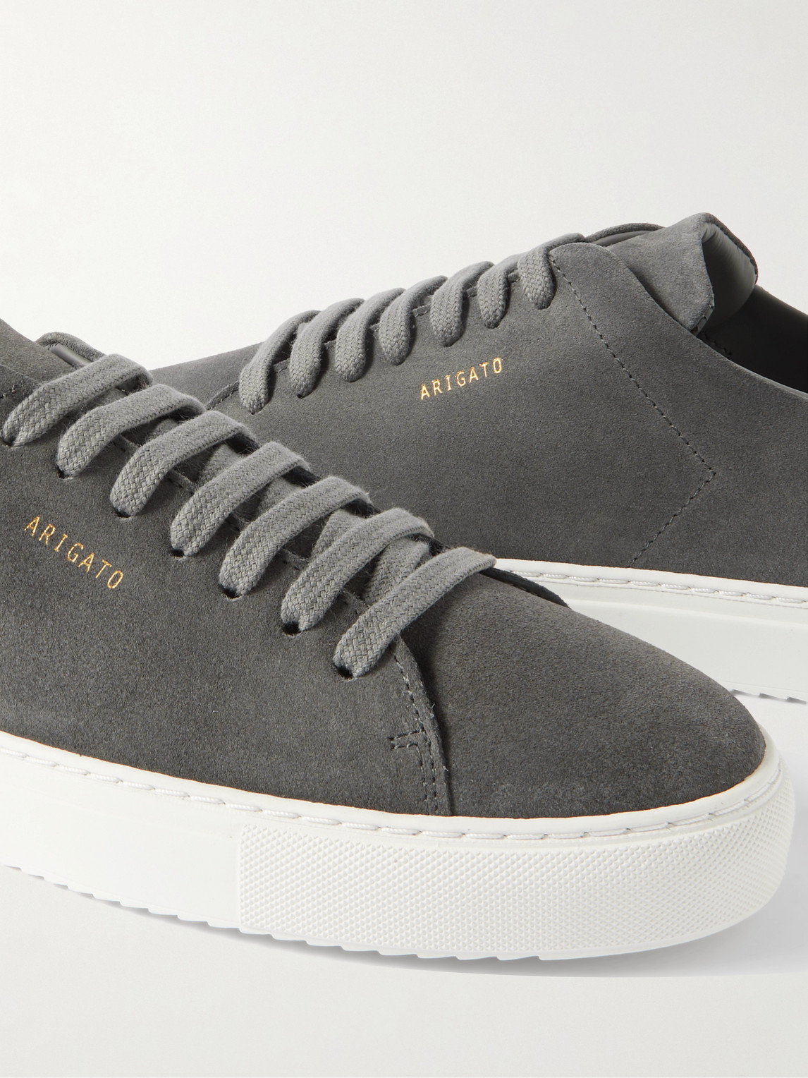 Axel Arigato Clean 90 Leather Sneakers In Gray