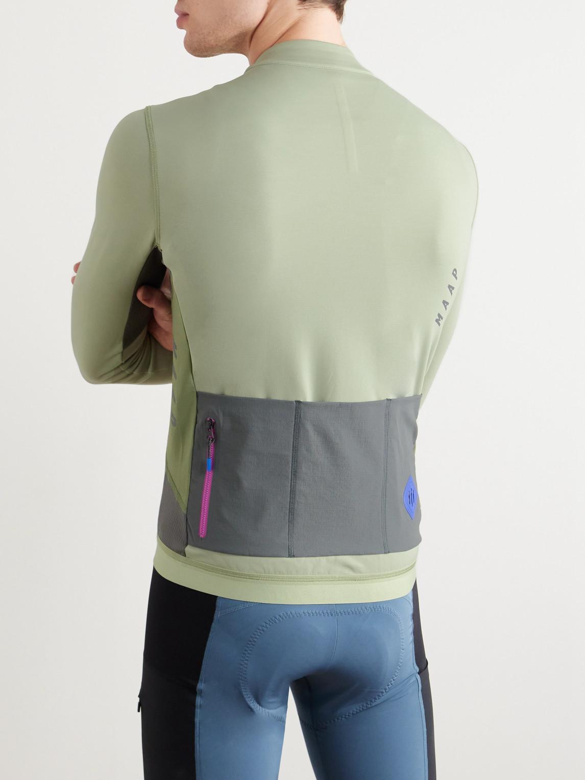 Shop Maap Alt_road Stretch Cycling Jersey In Green