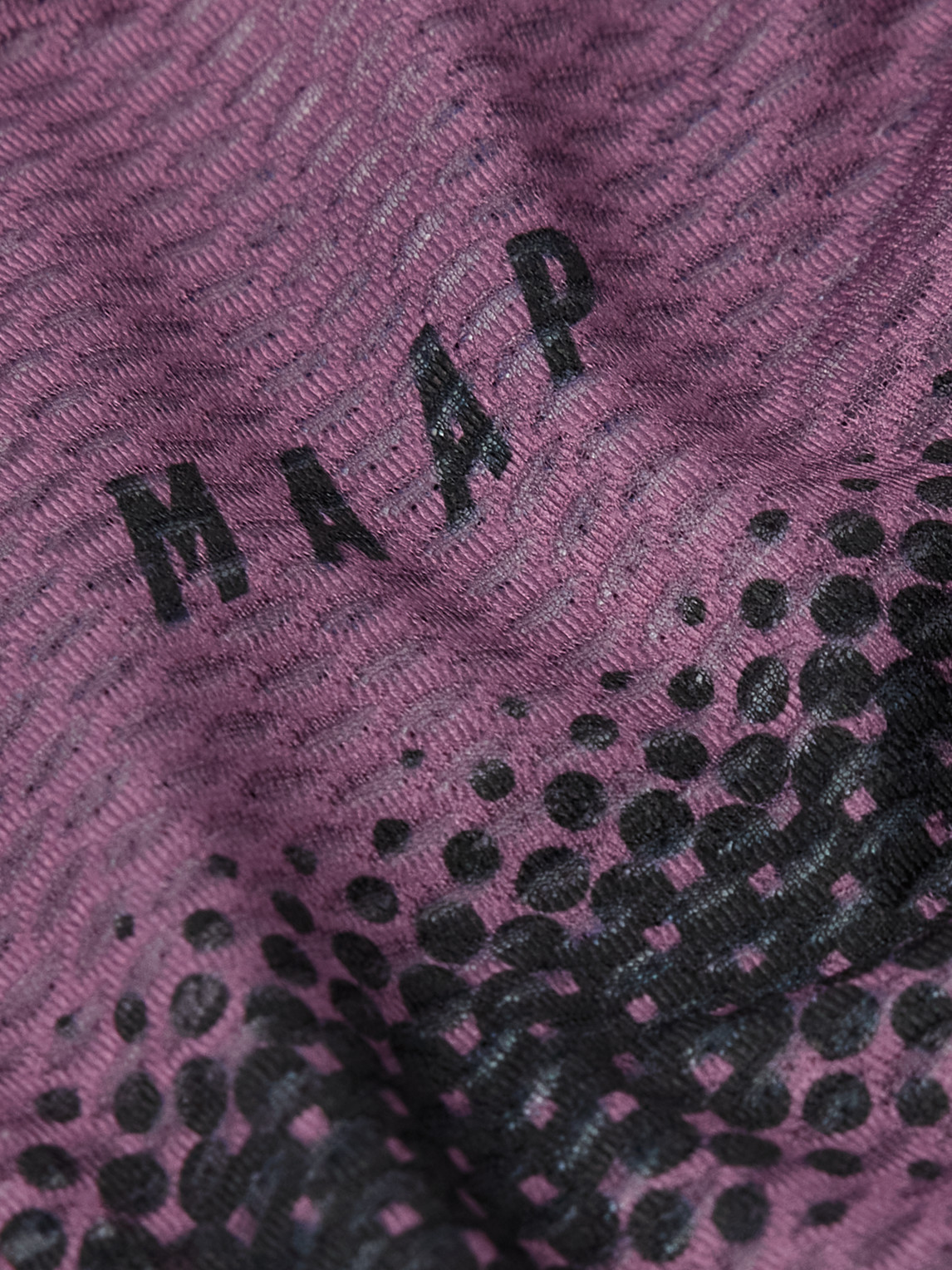 Shop Maap Blurred Out Ultralight Pro Logo-print Stretch Recycled-mesh Cycling Jersey In Purple