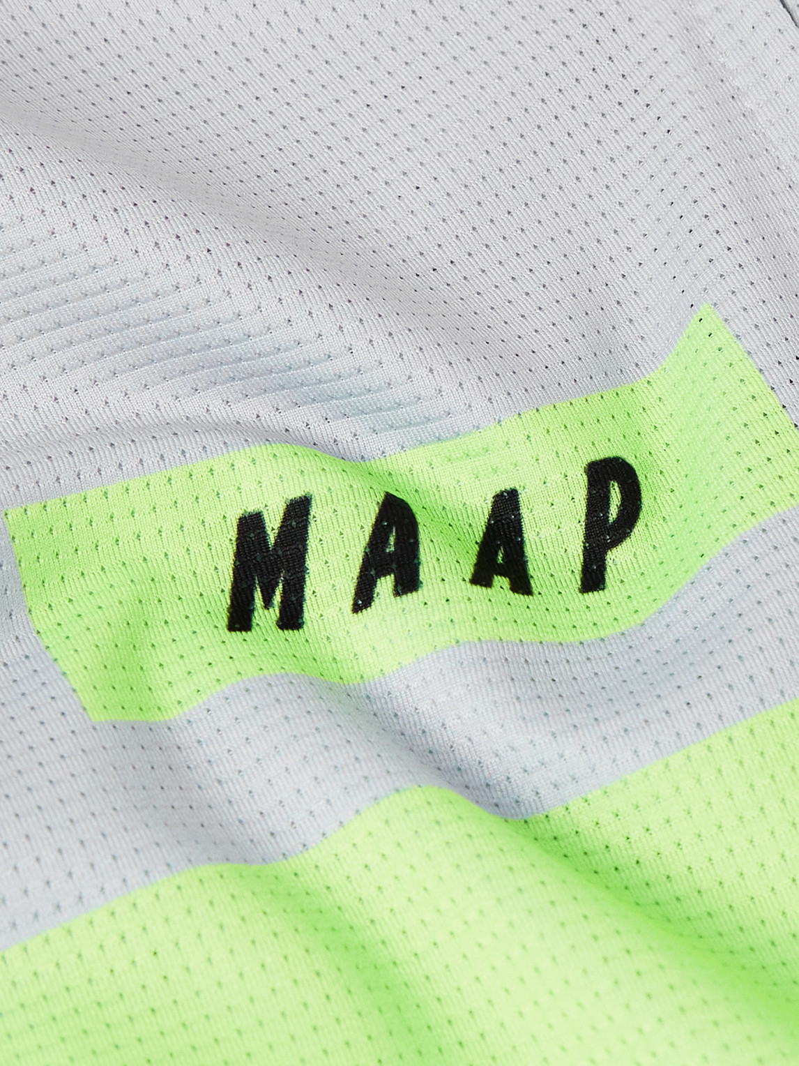 Shop Maap System Pro Air Logo-print Stretch Recycled-mesh Cycling Jersey In Gray