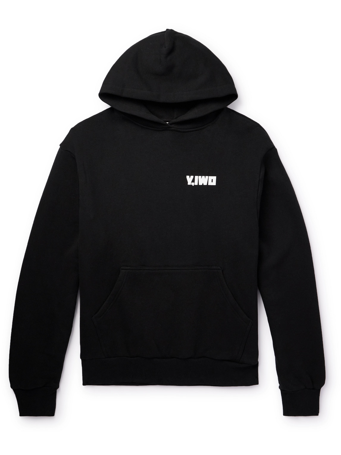 Y,iwo Hardwear Logo-print Cotton-jersey Hoodie In Black