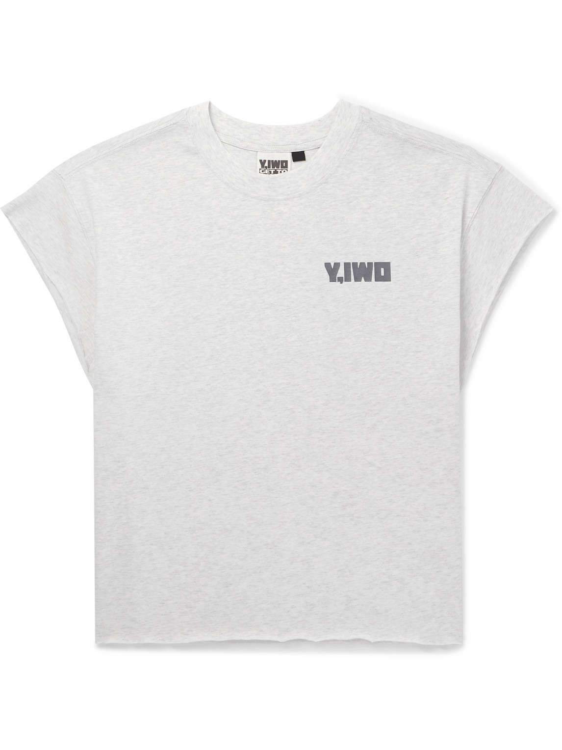 Y,iwo Hardwear Cropped Logo-print Cotton-jersey T-shirt In White