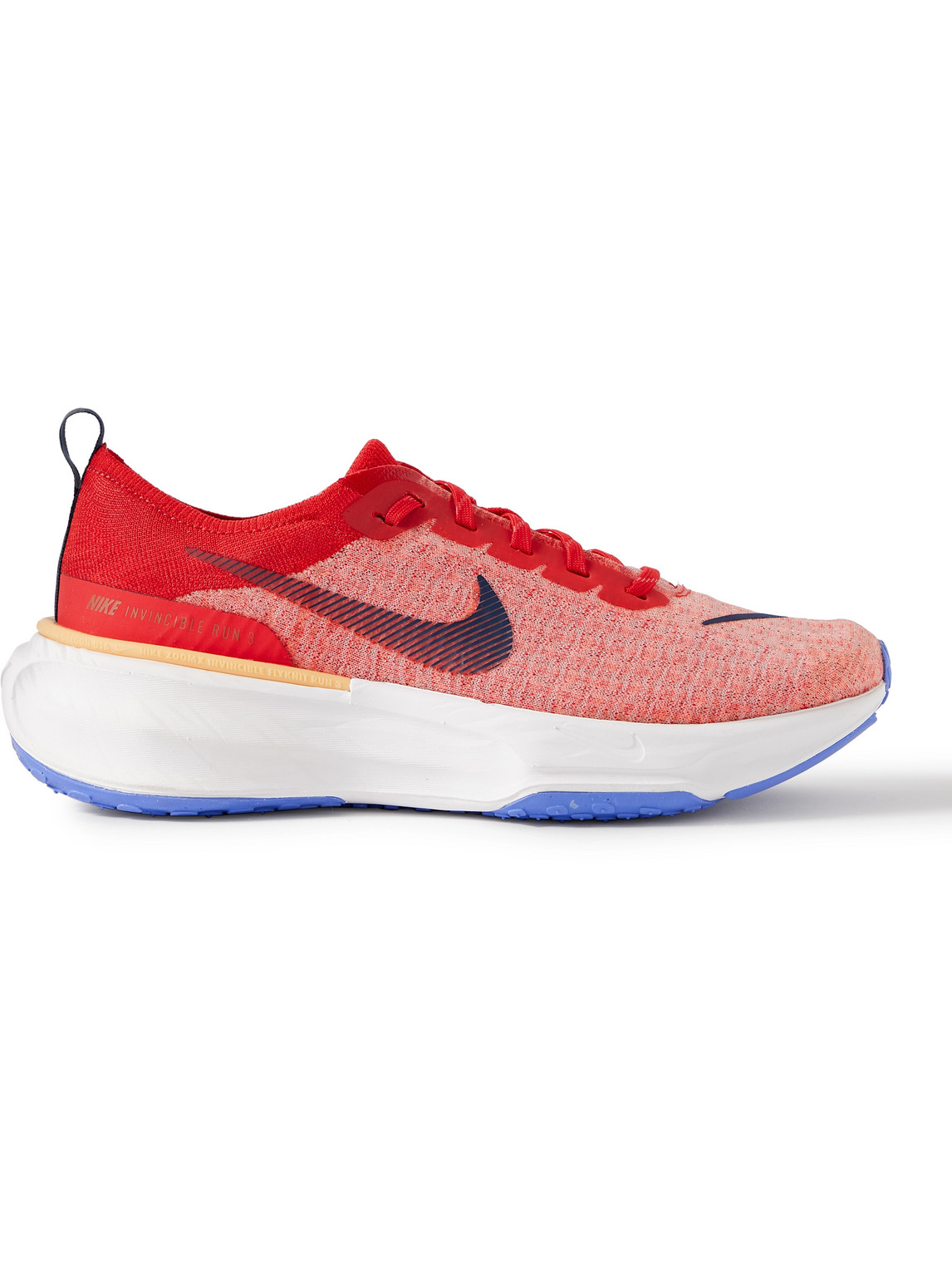 Nike Zoomx Invincible 3 Flyknit Running Sneakers In Red