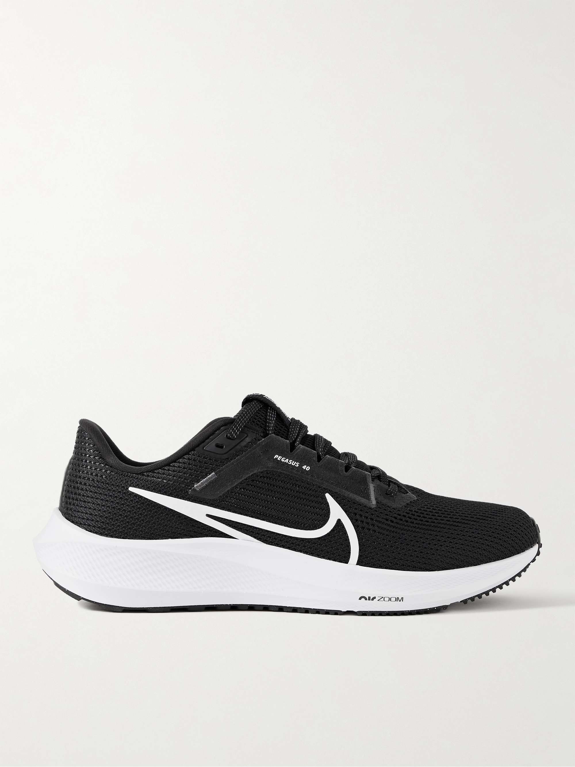 NIKE RUNNING Air Zoom Pegasus 40 Rubber-Trimmed Mesh Running Sneakers ...