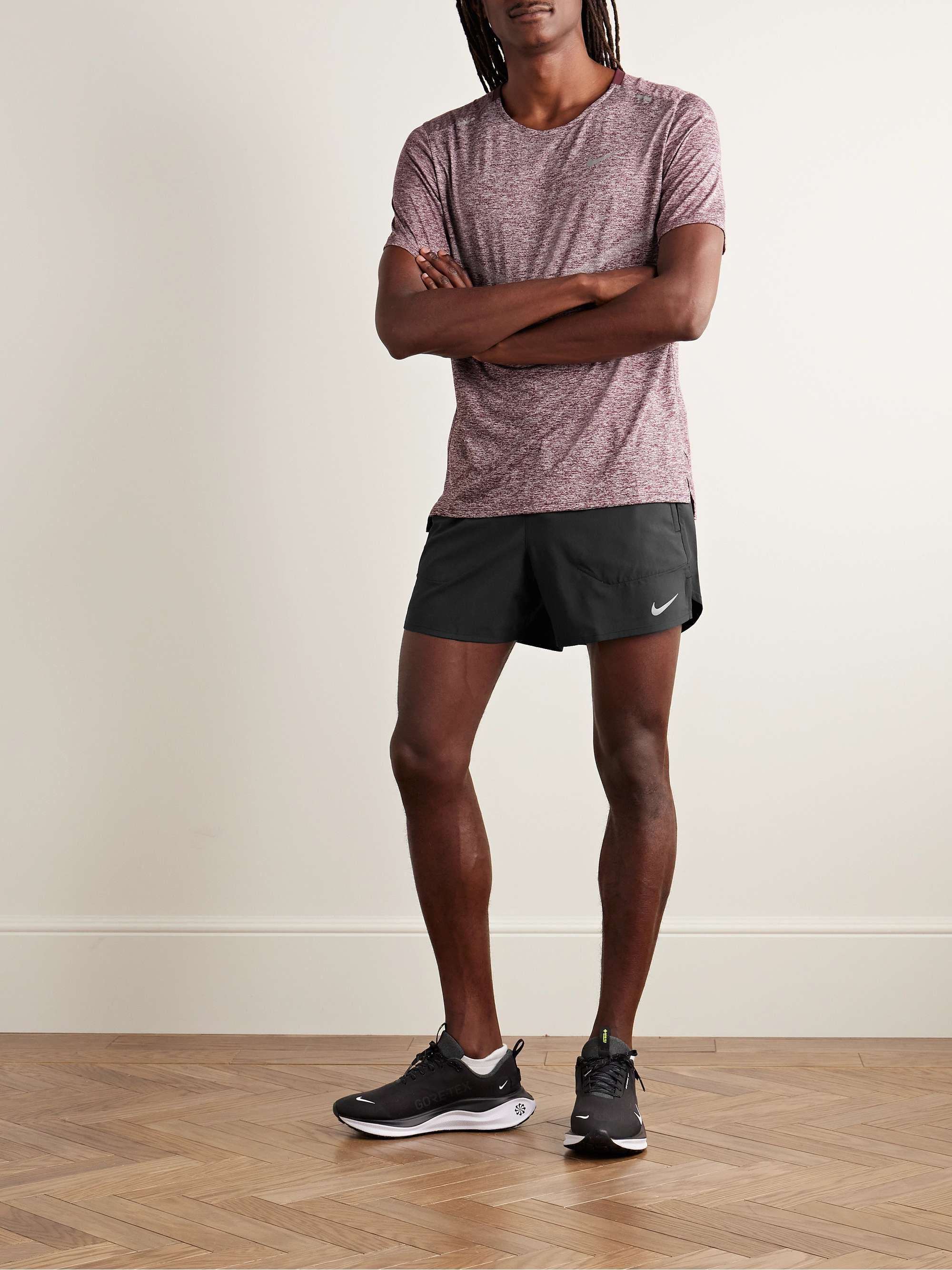 Stride Straight-Leg Mesh-Panelled Dri-FIT Ripstop Shorts