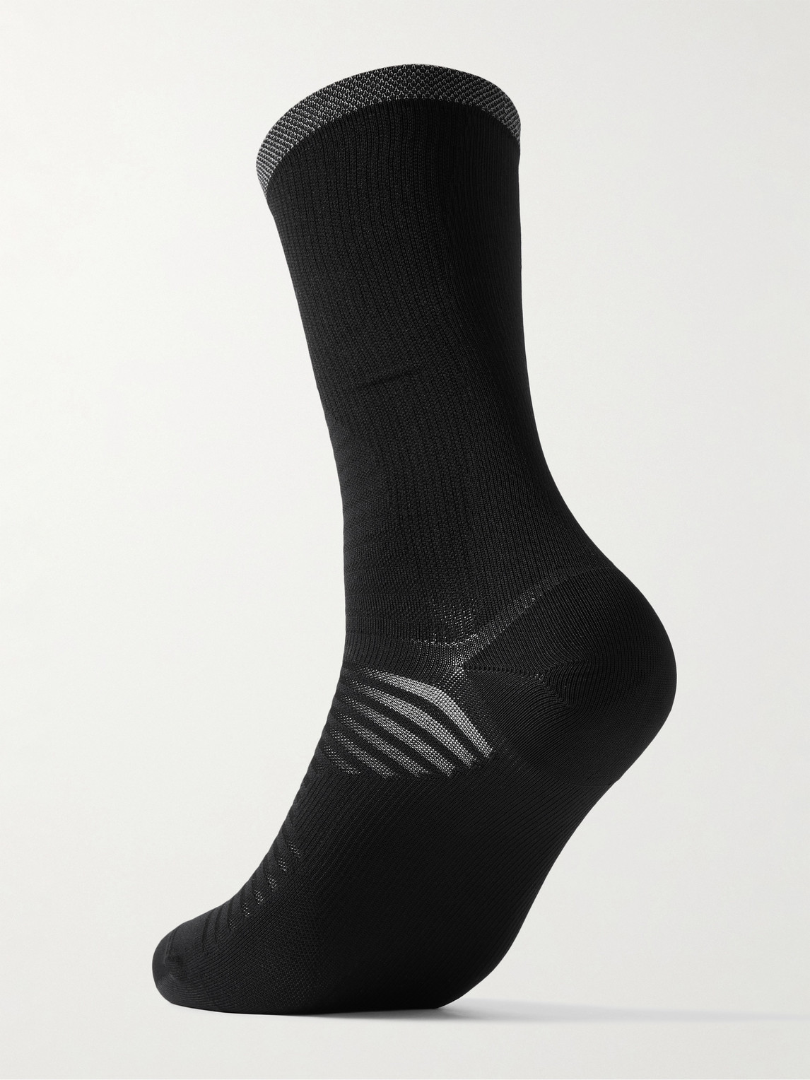 Shop Nike Spark Lightweight Stretch-knit Socks In Black